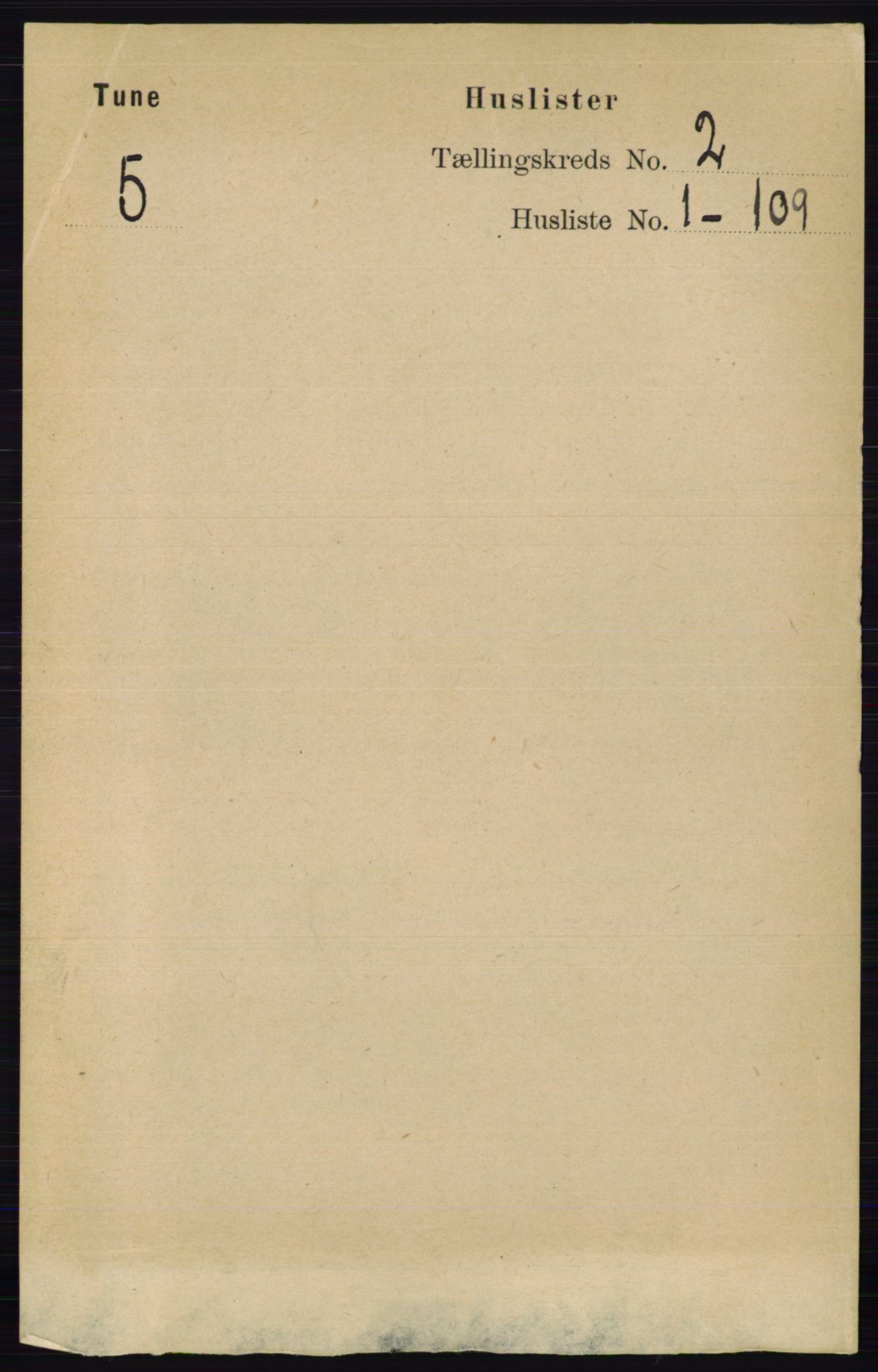 RA, 1891 census for 0130 Tune, 1891, p. 629