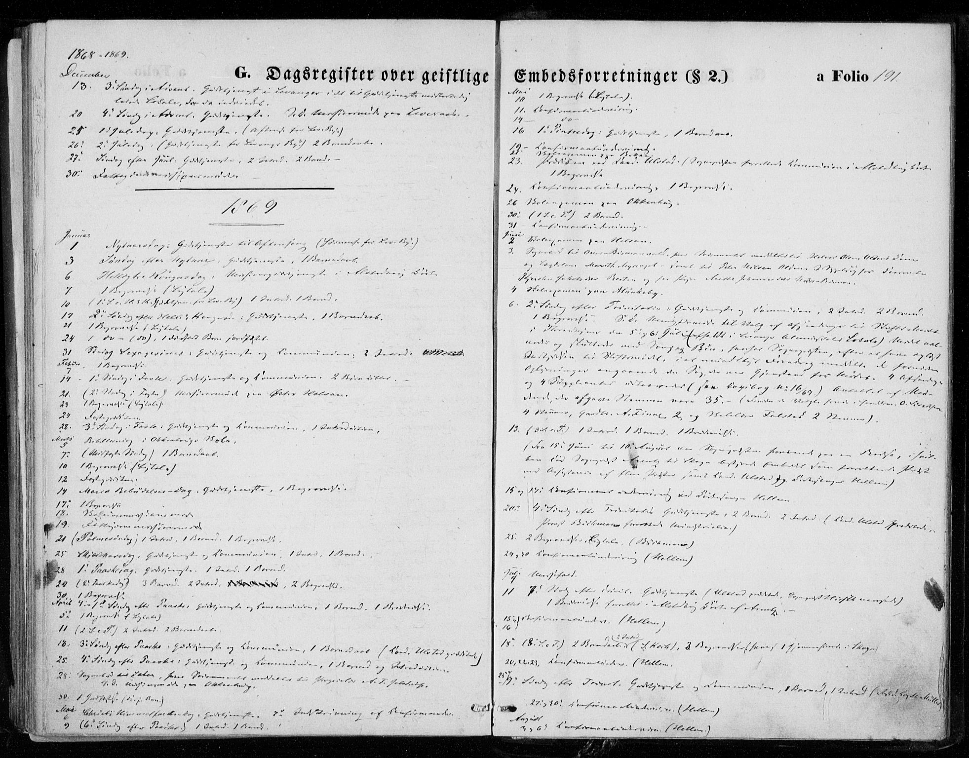 Ministerialprotokoller, klokkerbøker og fødselsregistre - Nord-Trøndelag, SAT/A-1458/721/L0206: Parish register (official) no. 721A01, 1864-1874, p. 191