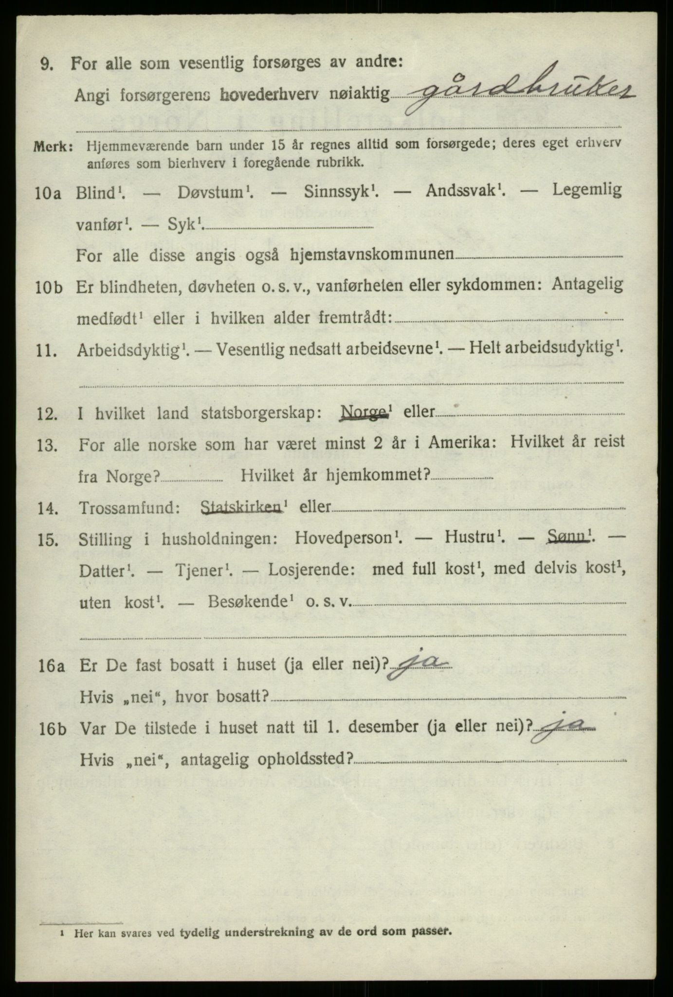 SAB, 1920 census for Stryn, 1920, p. 1293