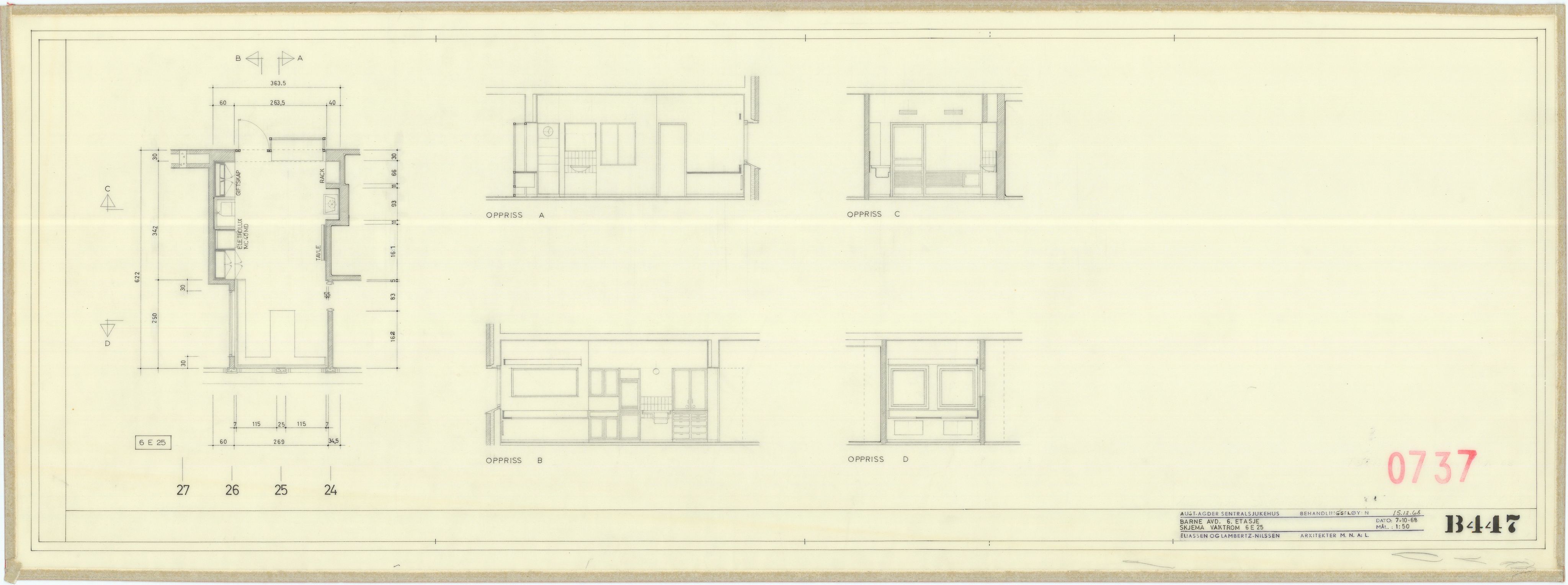 Eliassen og Lambertz-Nilssen Arkitekter, AAKS/PA-2983/T/T02/L0007: Tegningskogger 0737, 1967-1972, p. 47