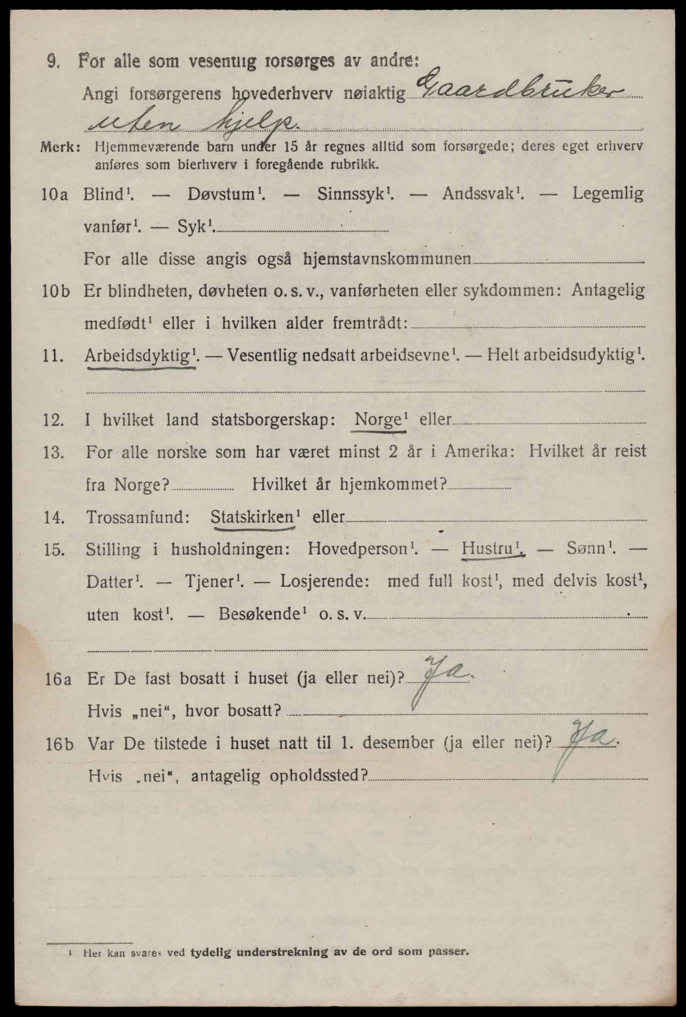 SAKO, 1920 census for Seljord, 1920, p. 5757