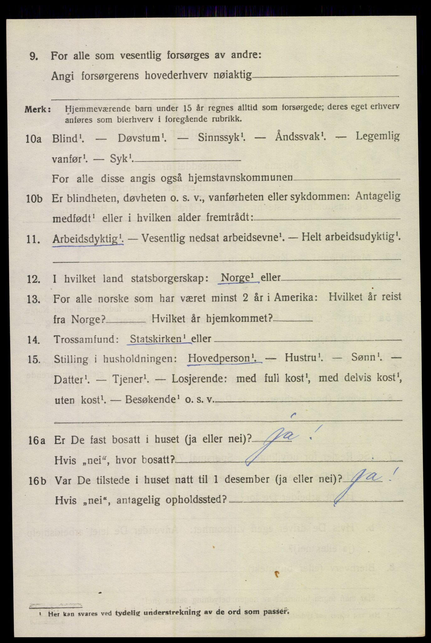 SAK, 1920 census for Holt, 1920, p. 4855