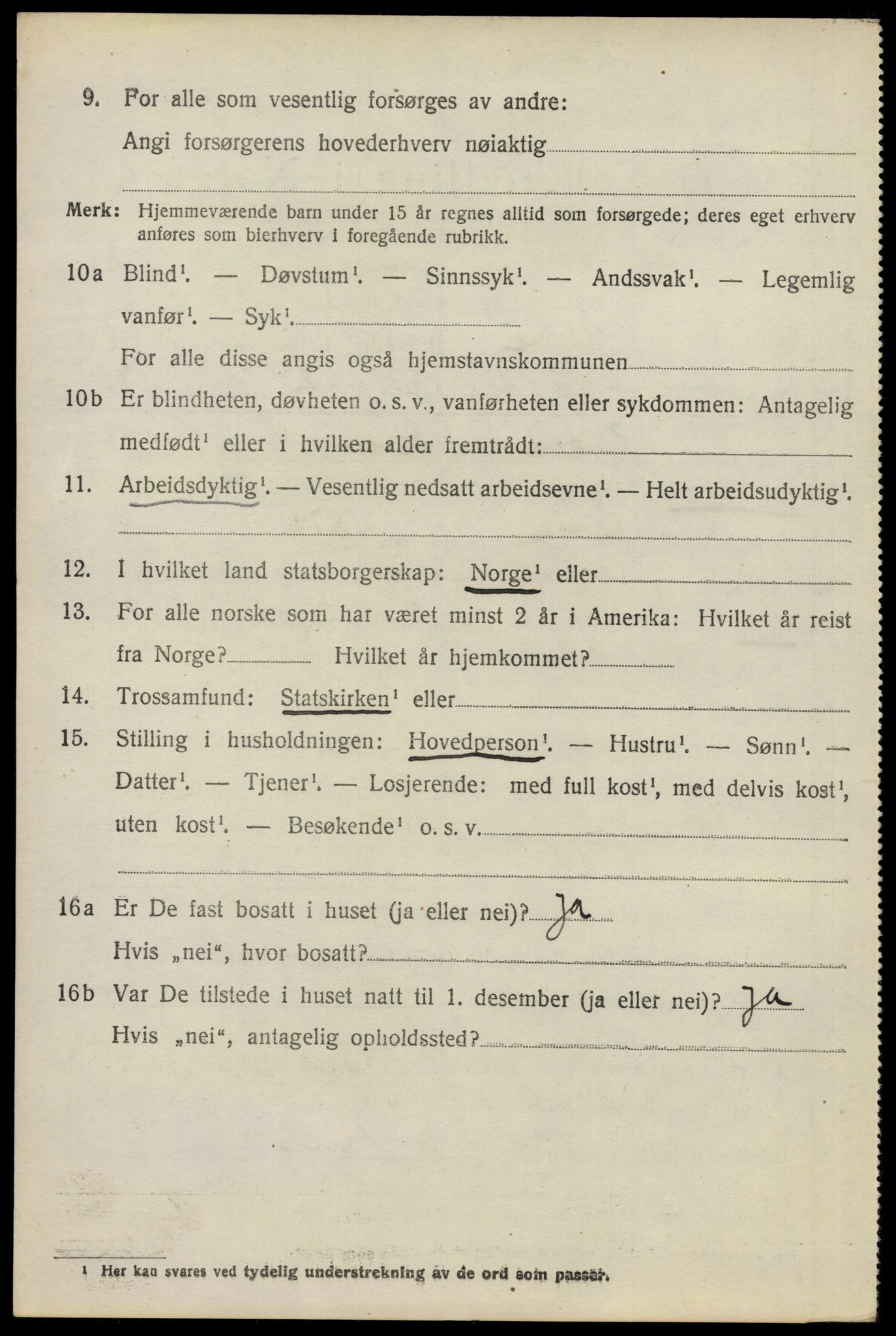 SAO, 1920 census for Asker, 1920, p. 2299