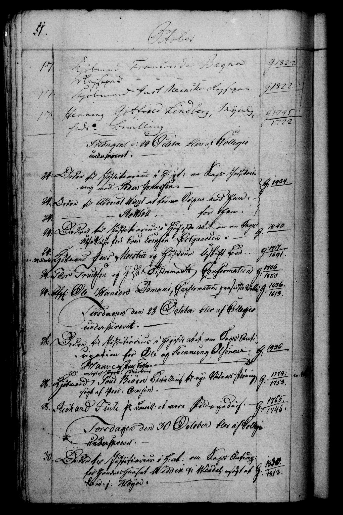 Danske Kanselli 1800-1814, RA/EA-3024/H/Hf/Hfb/Hfbc/L0007: Underskrivelsesbok m. register, 1806, p. 51