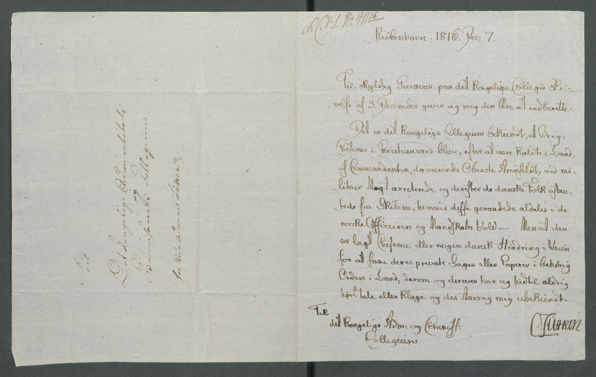 Forskjellige samlinger, Historisk-kronologisk samling, AV/RA-EA-4029/G/Ga/L0009B: Historisk-kronologisk samling. Dokumenter fra oktober 1814, årene 1815 og 1816, Christian Frederiks regnskapsbok 1814 - 1848., 1814-1848, p. 260