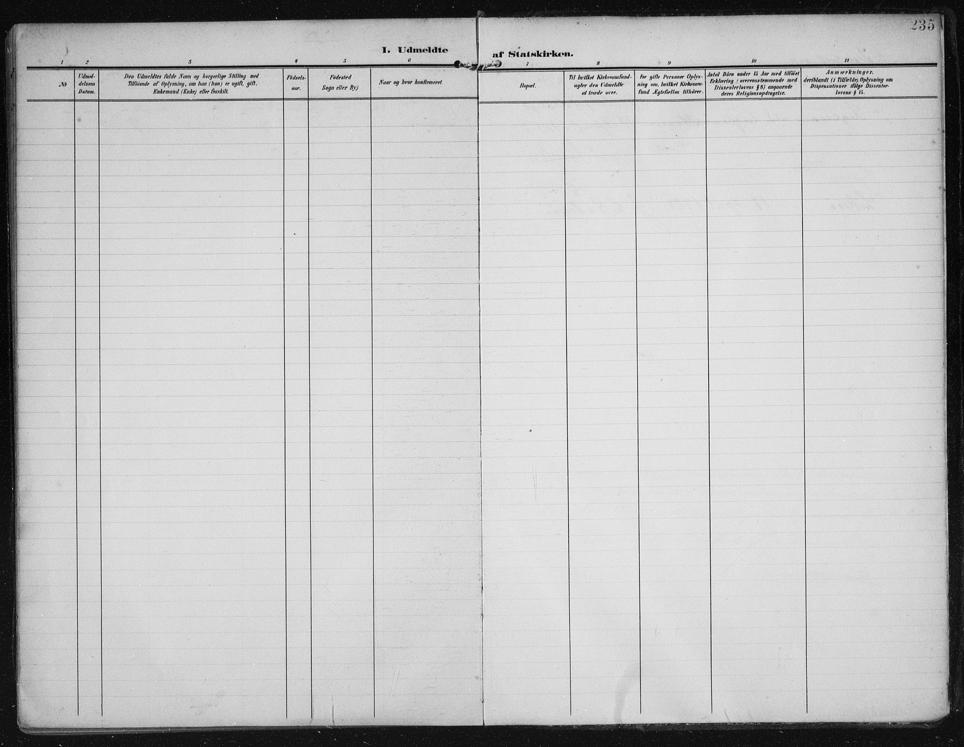 Eigersund sokneprestkontor, AV/SAST-A-101807/S08/L0021: Parish register (official) no. A 20, 1906-1928, p. 235