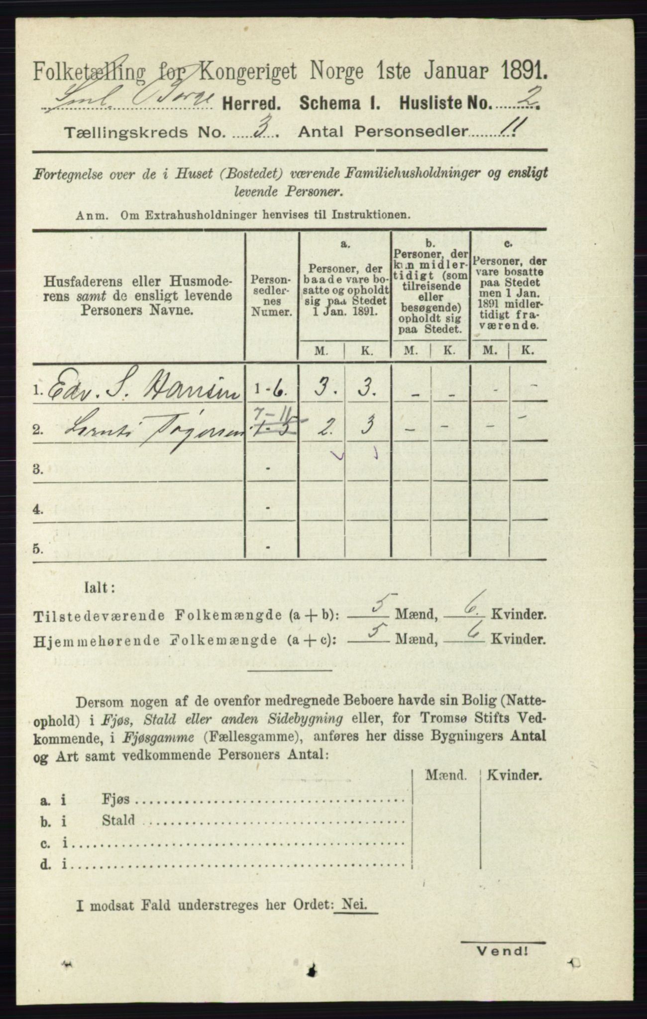 RA, 1891 census for 0113 Borge, 1891, p. 1352