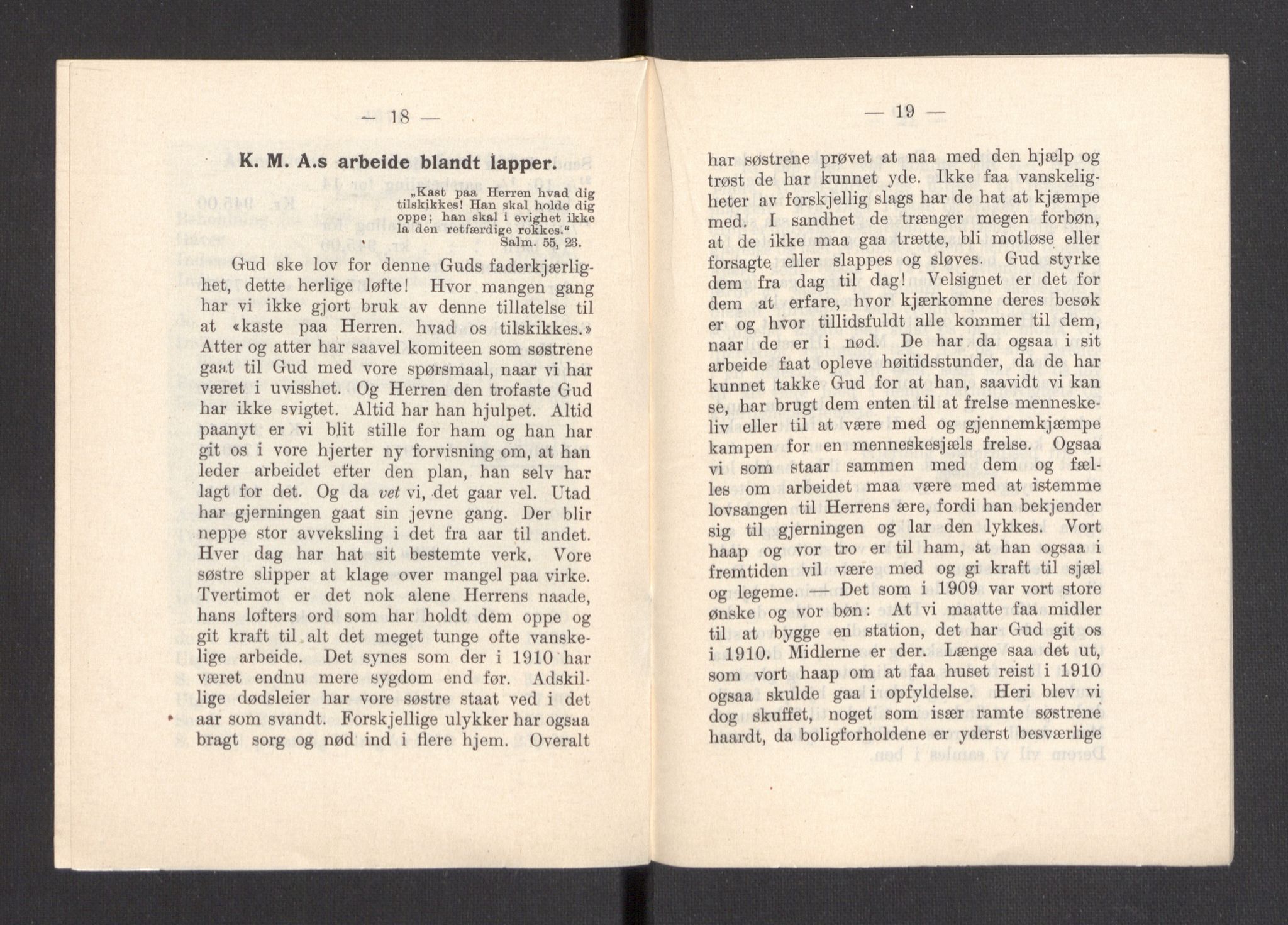 Kvinnelige Misjonsarbeidere, AV/RA-PA-0699/F/Fa/L0001/0007: -- / Årsmeldinger, trykte, 1906-1915