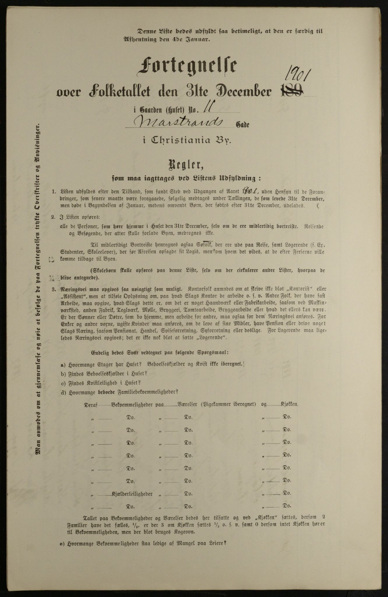 OBA, Municipal Census 1901 for Kristiania, 1901, p. 9971