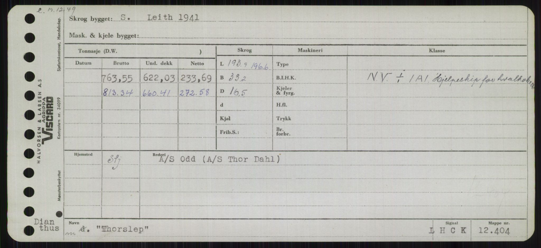 Sjøfartsdirektoratet med forløpere, Skipsmålingen, RA/S-1627/H/Hb/L0005: Fartøy, T-Å, p. 149