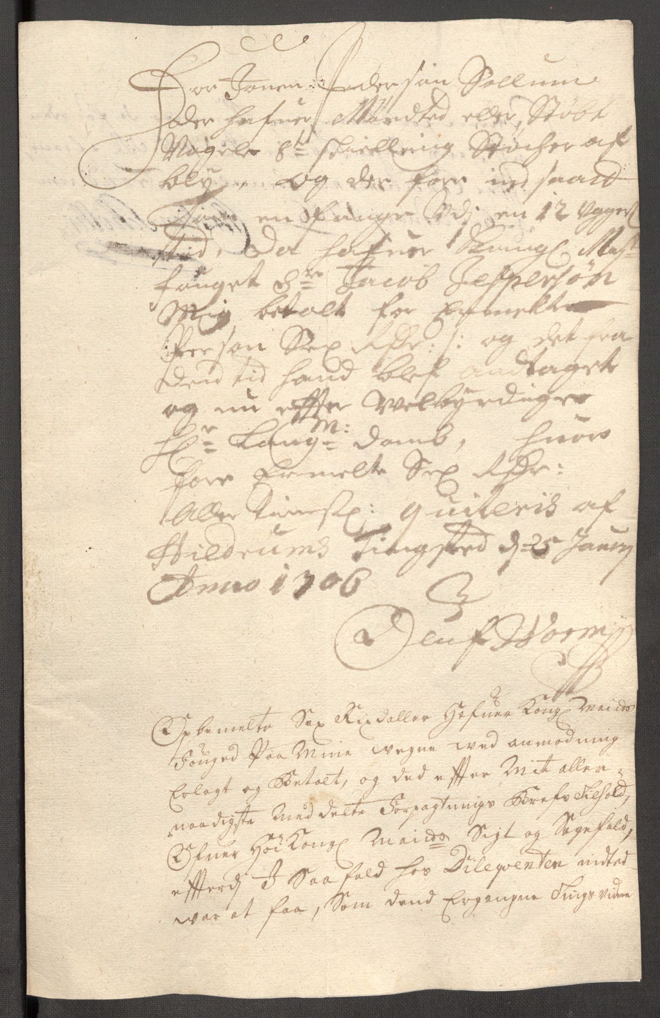 Rentekammeret inntil 1814, Reviderte regnskaper, Fogderegnskap, AV/RA-EA-4092/R64/L4429: Fogderegnskap Namdal, 1705-1706, p. 162