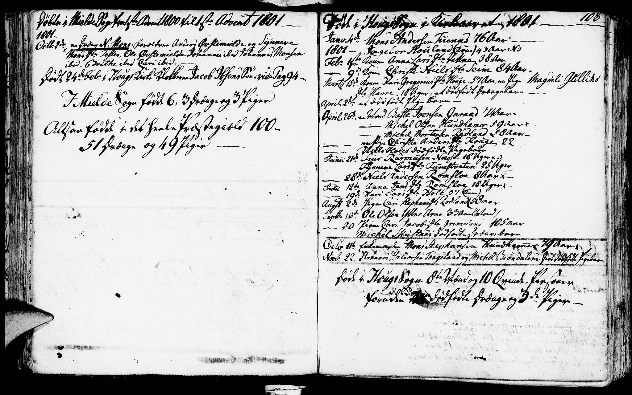 Haus sokneprestembete, SAB/A-75601/H/Haa: Parish register (official) no. A 11, 1796-1816, p. 103
