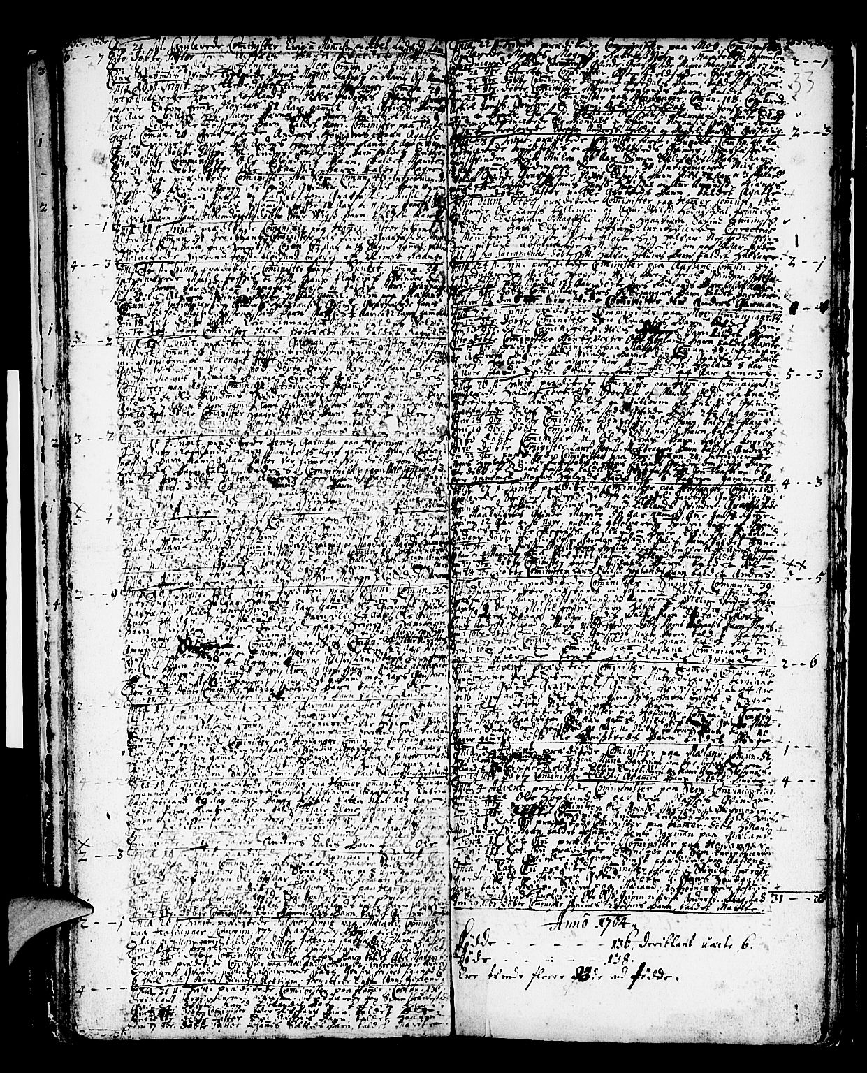 Hamre sokneprestembete, AV/SAB-A-75501/H/Ha/Haa/Haaa/L0002: Parish register (official) no. A 2, 1692-1707, p. 33