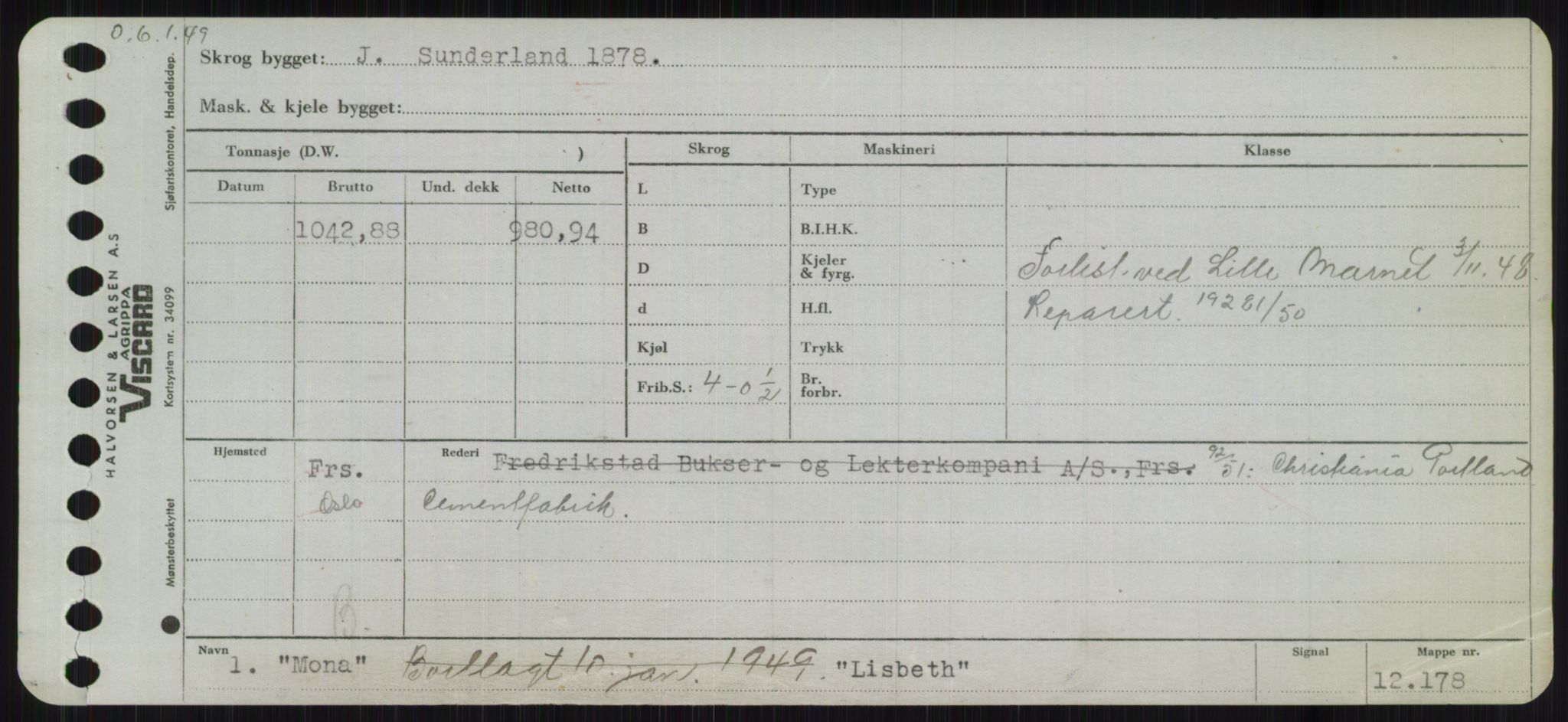 Sjøfartsdirektoratet med forløpere, Skipsmålingen, AV/RA-S-1627/H/Ha/L0003/0002: Fartøy, Hilm-Mar / Fartøy, Kom-Mar, p. 521