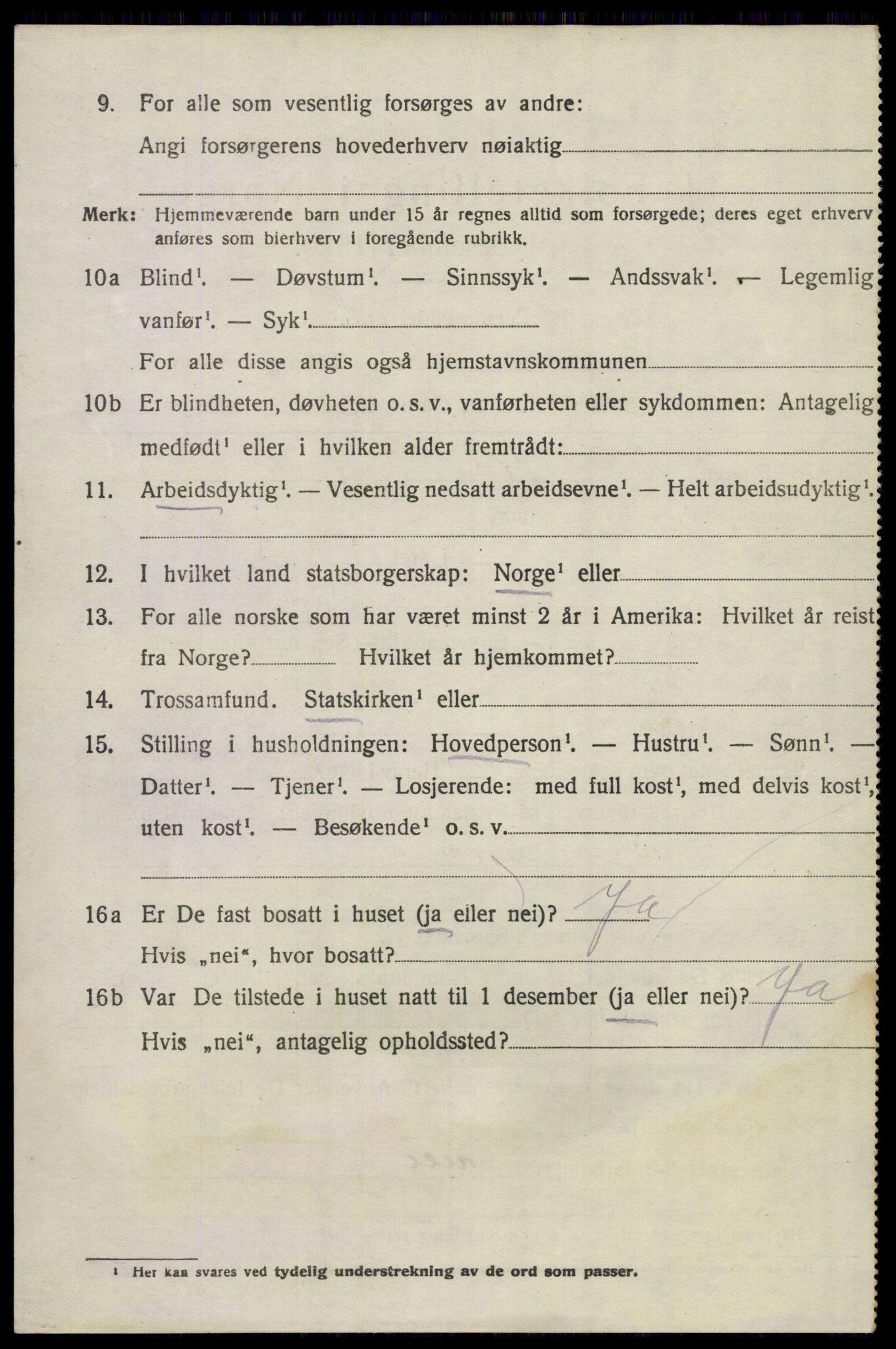 SAKO, 1920 census for Lunde, 1920, p. 4828