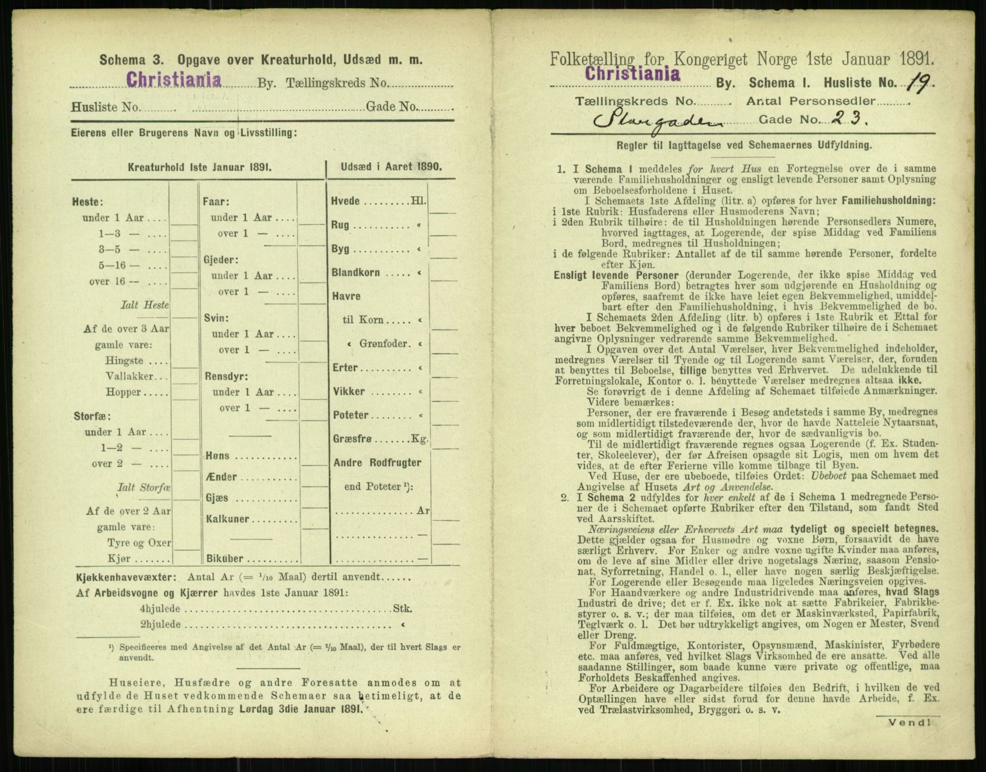 RA, 1891 census for 0301 Kristiania, 1891, p. 8909