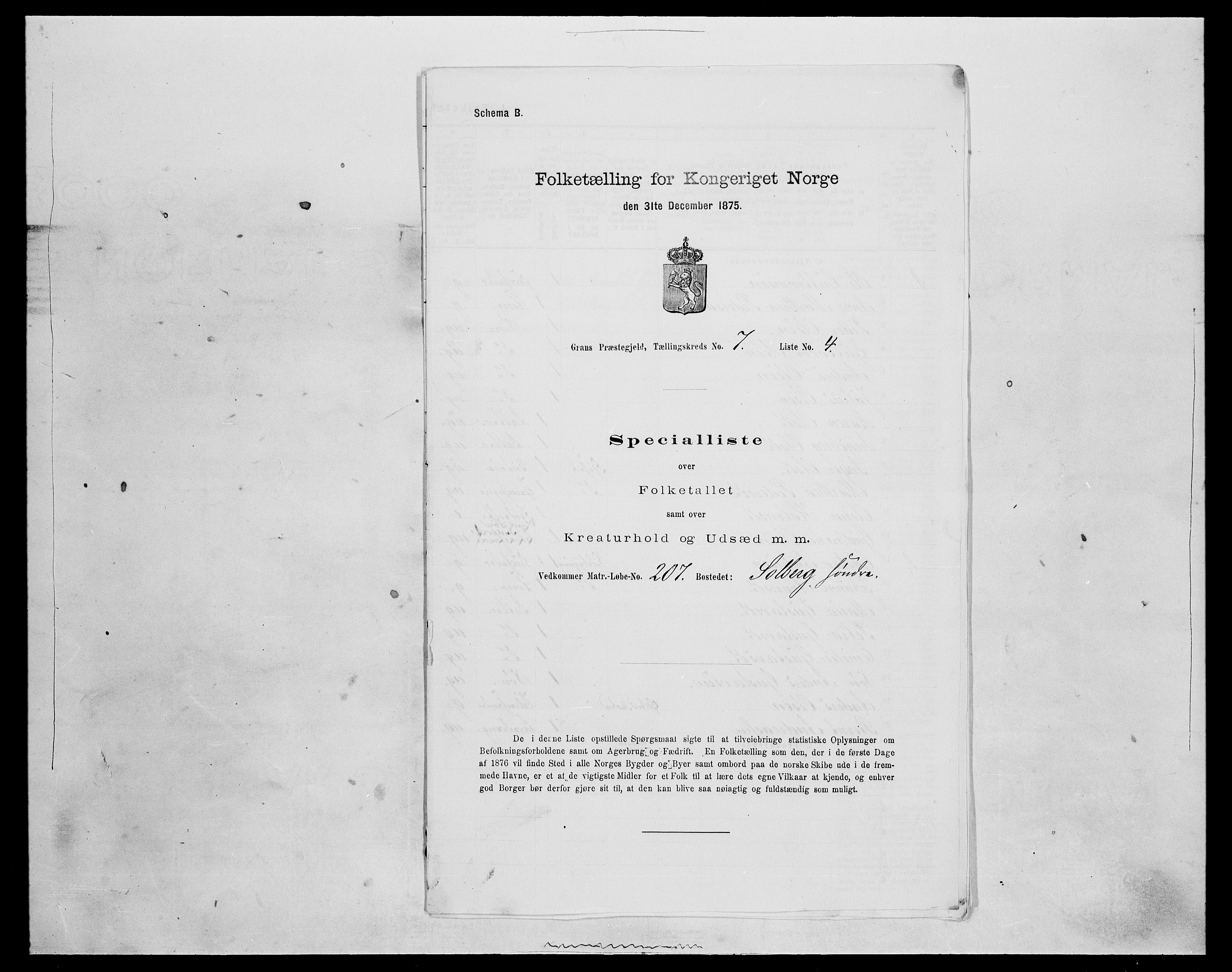 SAH, 1875 census for 0534P Gran, 1875, p. 1171