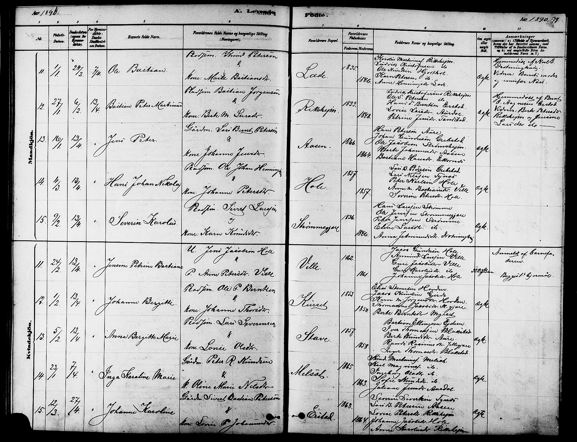 Ministerialprotokoller, klokkerbøker og fødselsregistre - Møre og Romsdal, AV/SAT-A-1454/523/L0339: Parish register (copy) no. 523C02, 1878-1891, p. 78