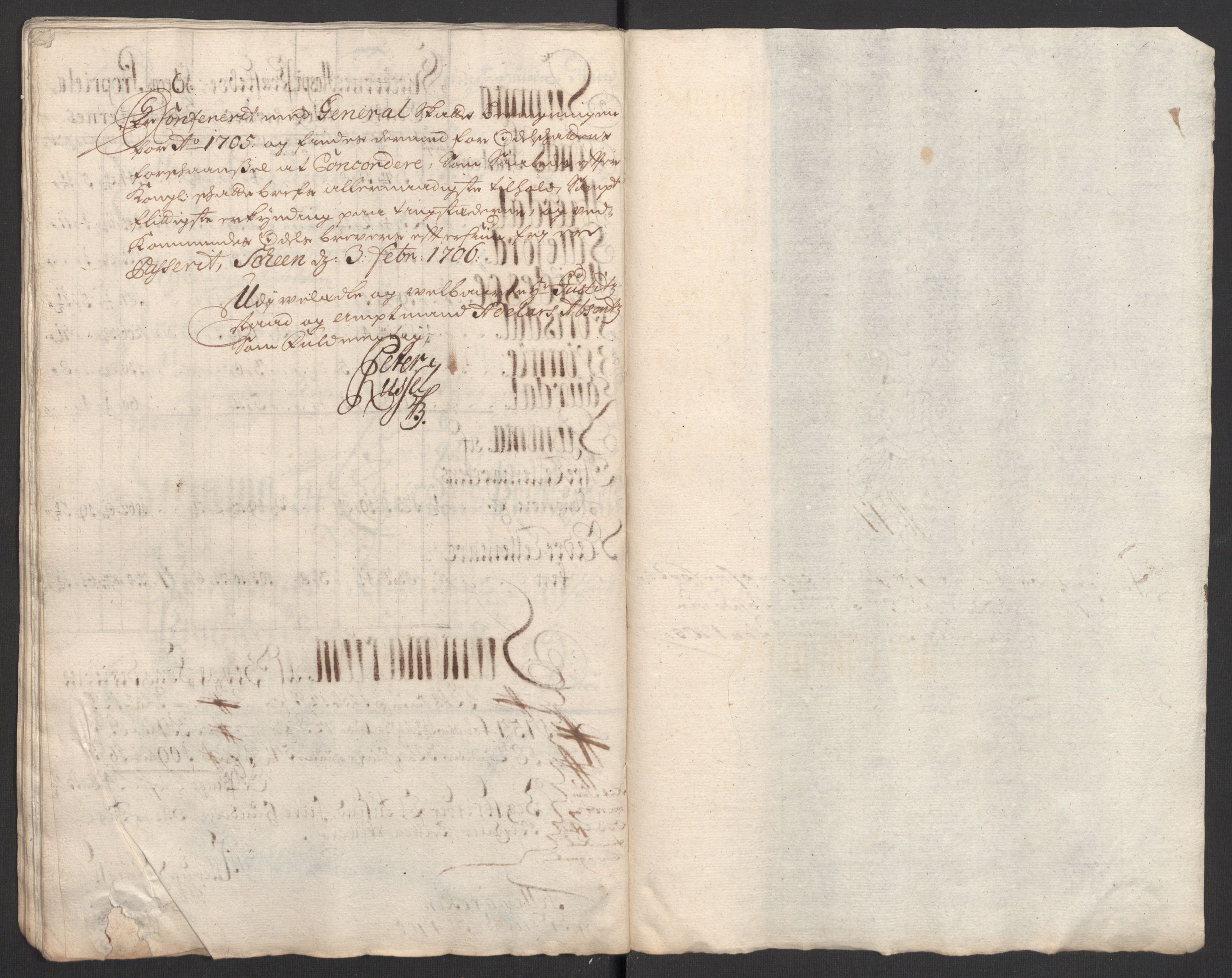 Rentekammeret inntil 1814, Reviderte regnskaper, Fogderegnskap, AV/RA-EA-4092/R36/L2114: Fogderegnskap Øvre og Nedre Telemark og Bamble, 1705, p. 212