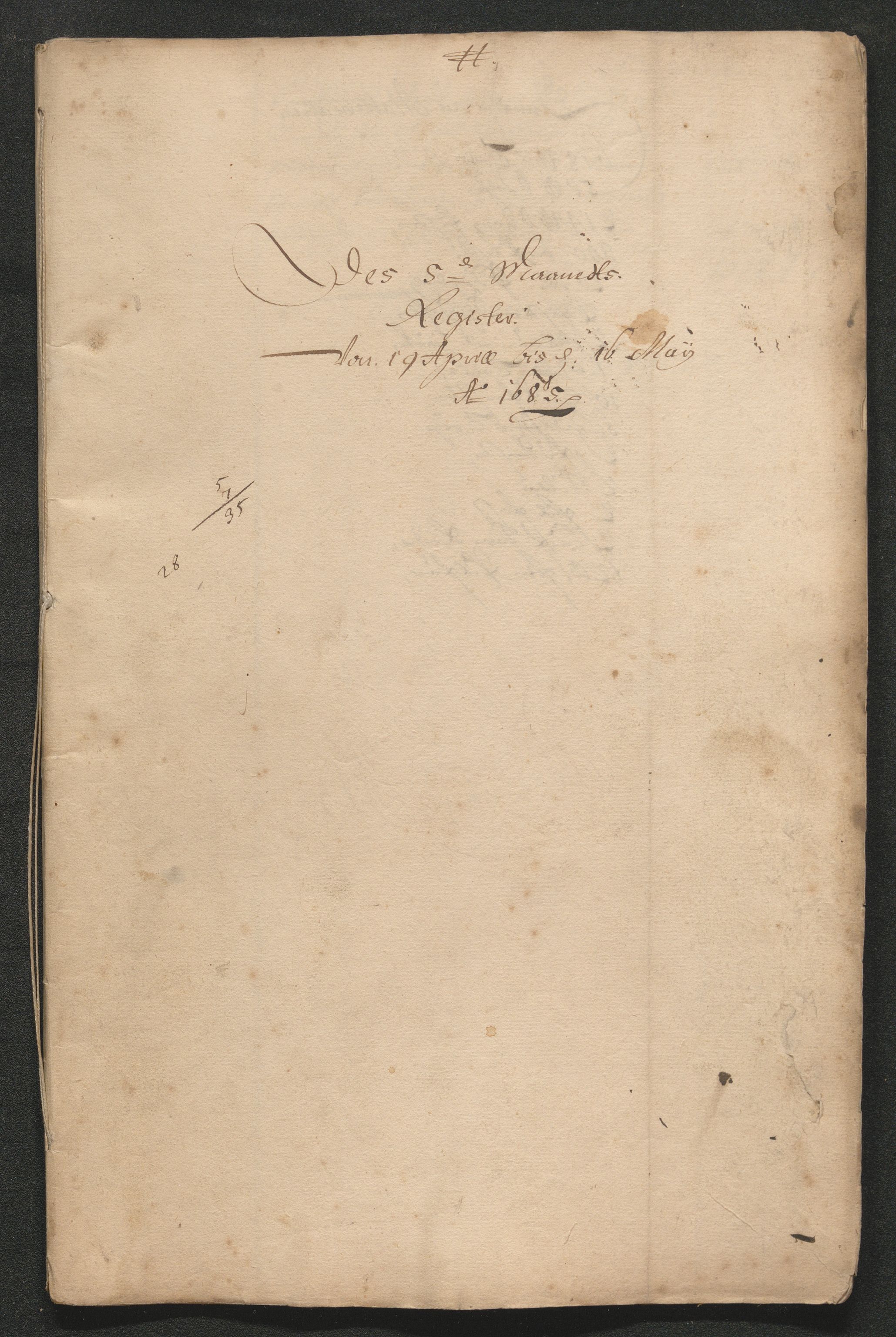 Kongsberg Sølvverk 1623-1816, SAKO/EA-3135/001/D/Dc/Dcd/L0059: Utgiftsregnskap for gruver m.m., 1685-1686, p. 87