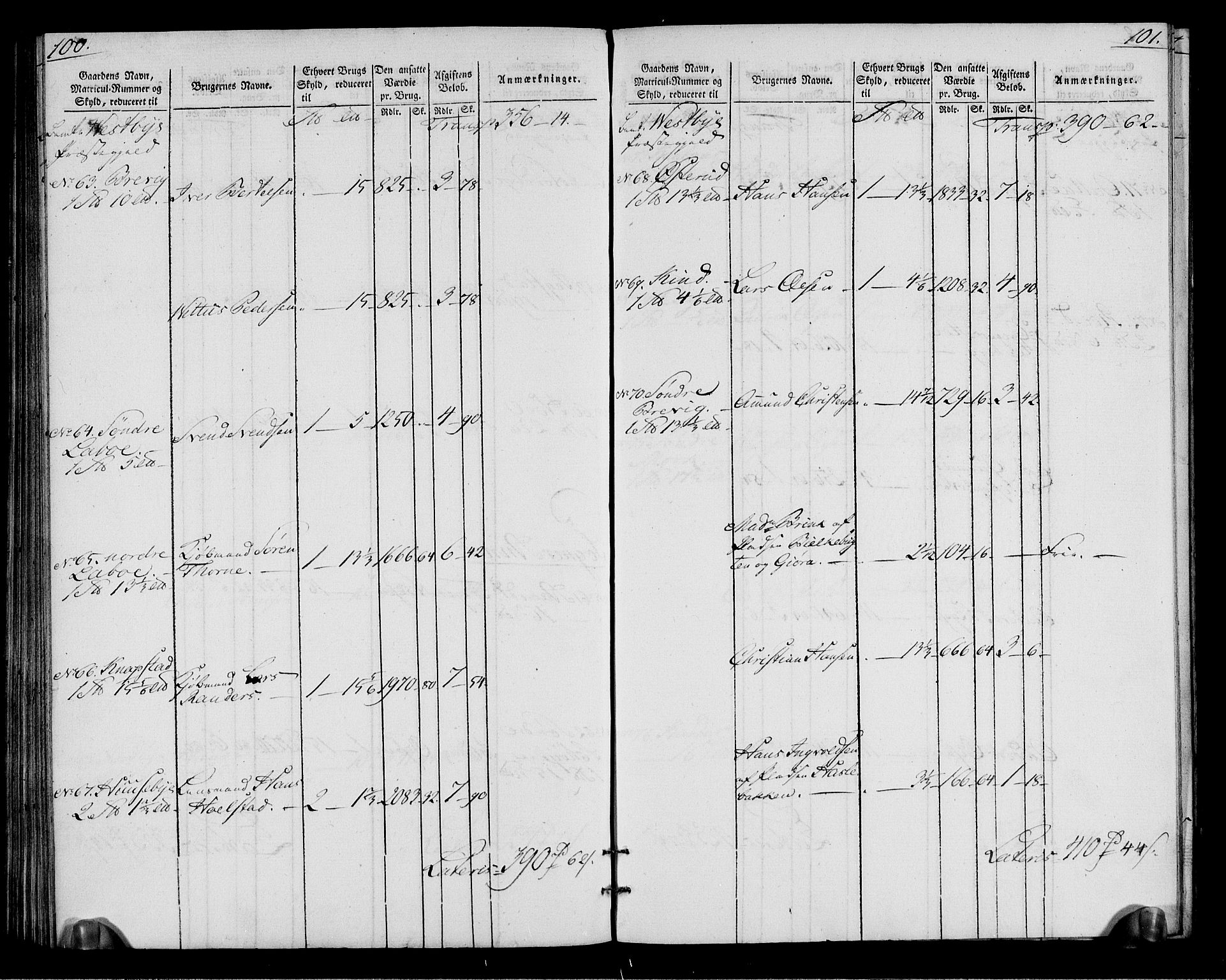 Rentekammeret inntil 1814, Realistisk ordnet avdeling, AV/RA-EA-4070/N/Ne/Nea/L0015: Follo fogderi. Oppebørselsregister, 1803-1804, p. 54