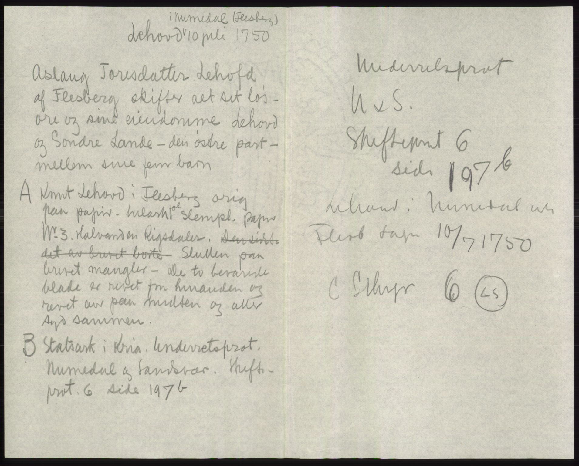 Samlinger til kildeutgivelse, Diplomavskriftsamlingen, AV/RA-EA-4053/H/Ha, p. 1192