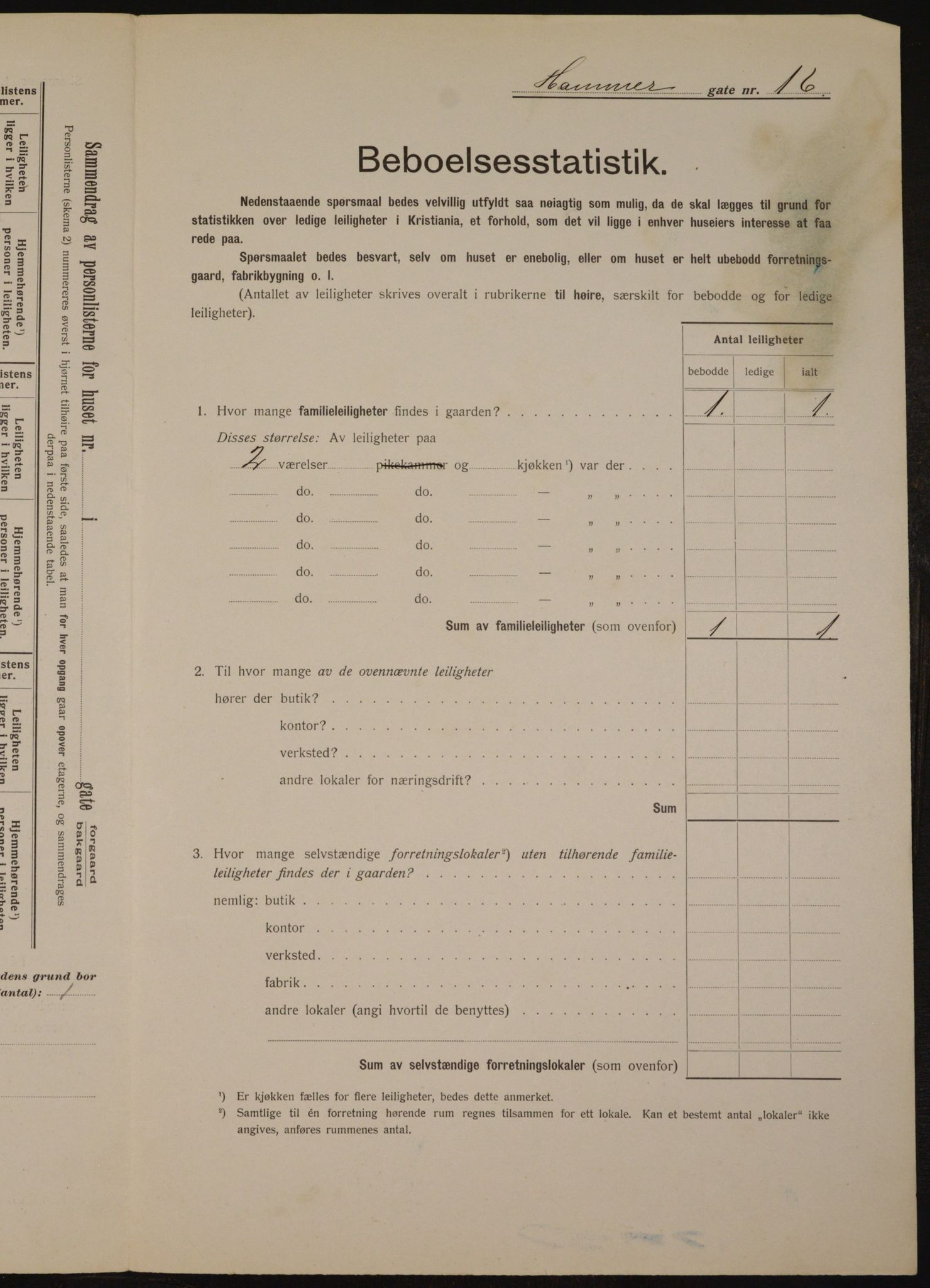 OBA, Municipal Census 1912 for Kristiania, 1912, p. 34350