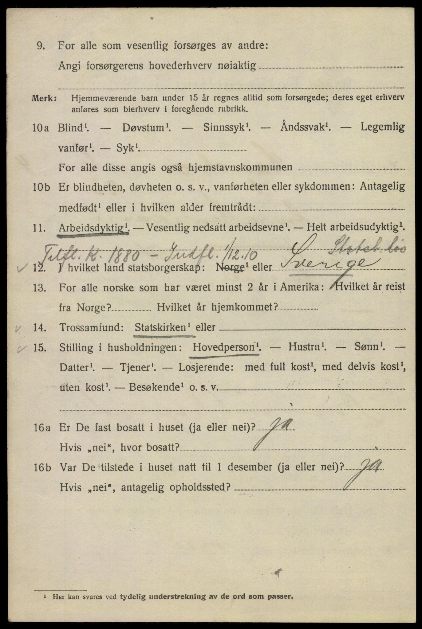 SAO, 1920 census for Kristiania, 1920, p. 272946