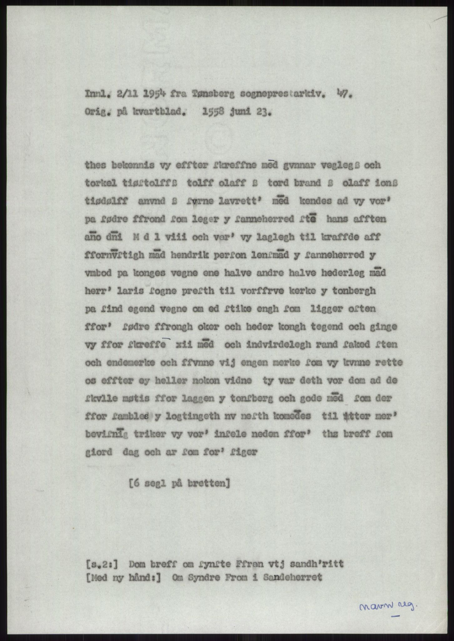 Samlinger til kildeutgivelse, Diplomavskriftsamlingen, RA/EA-4053/H/Ha, p. 1082