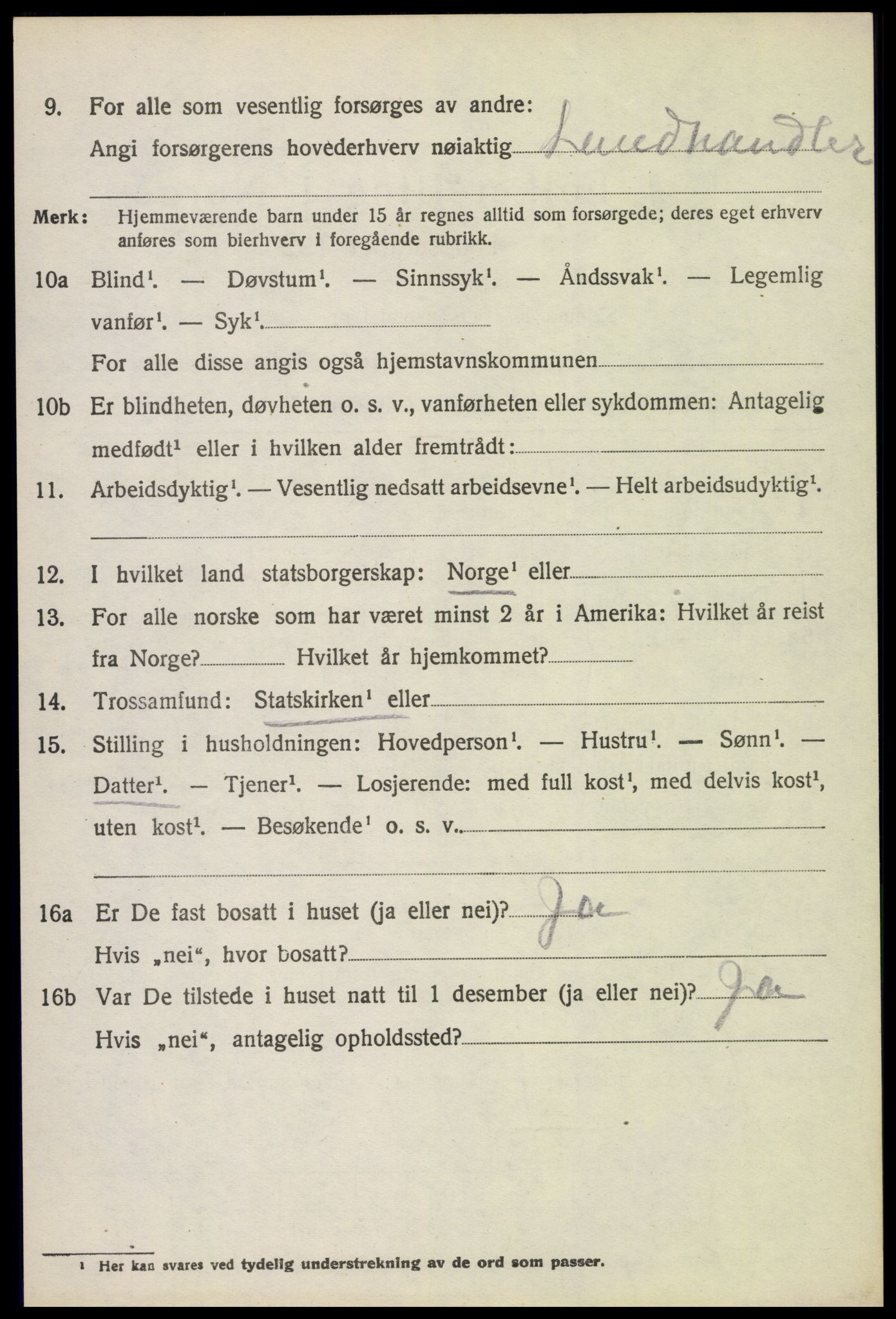 SAH, 1920 census for Stange, 1920, p. 17724