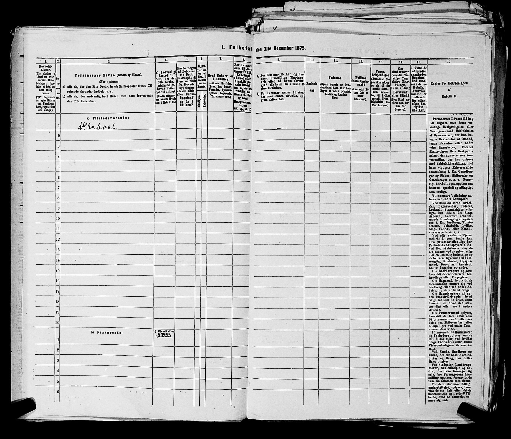 RA, 1875 census for 0116P Berg, 1875, p. 512