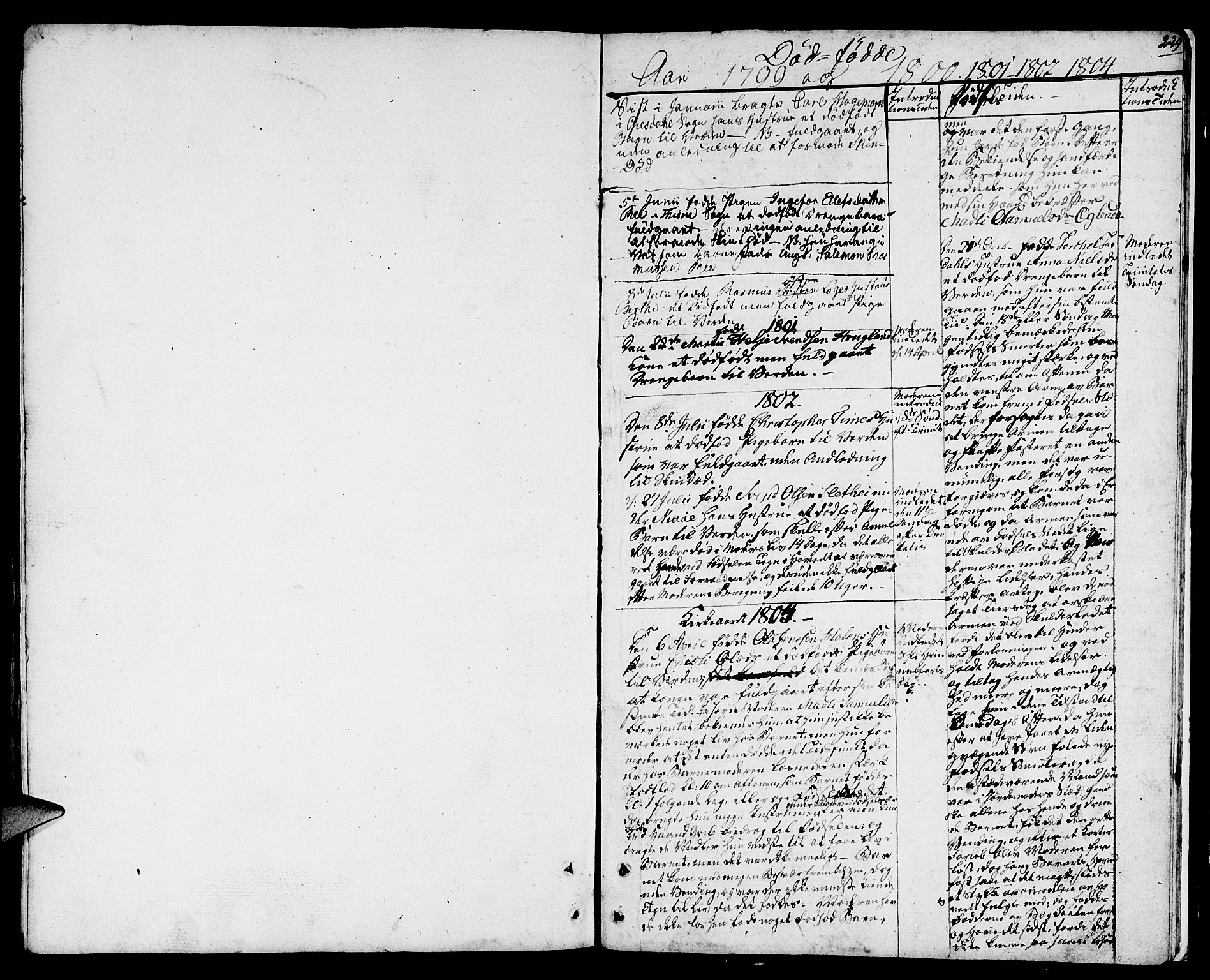 Lye sokneprestkontor, SAST/A-101794/001/30BA/L0002: Parish register (official) no. A 2, 1799-1817, p. 229
