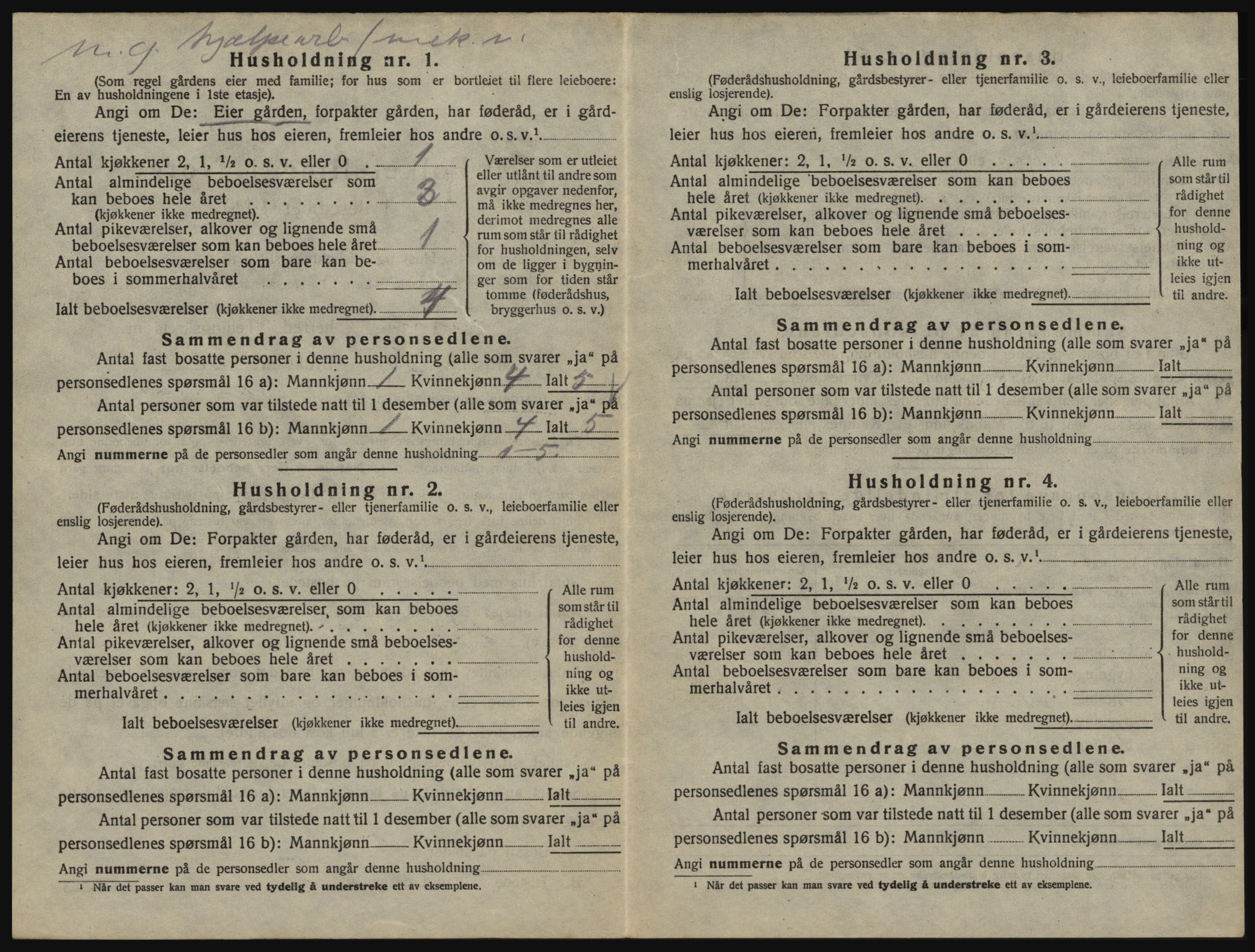 SAO, 1920 census for Glemmen, 1920, p. 2566