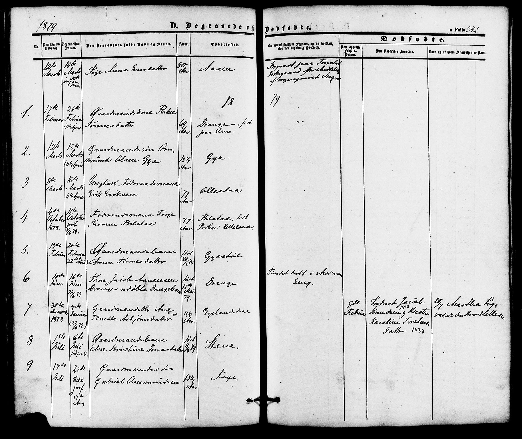 Lund sokneprestkontor, AV/SAST-A-101809/S06/L0010: Parish register (official) no. A 9, 1854-1886, p. 342