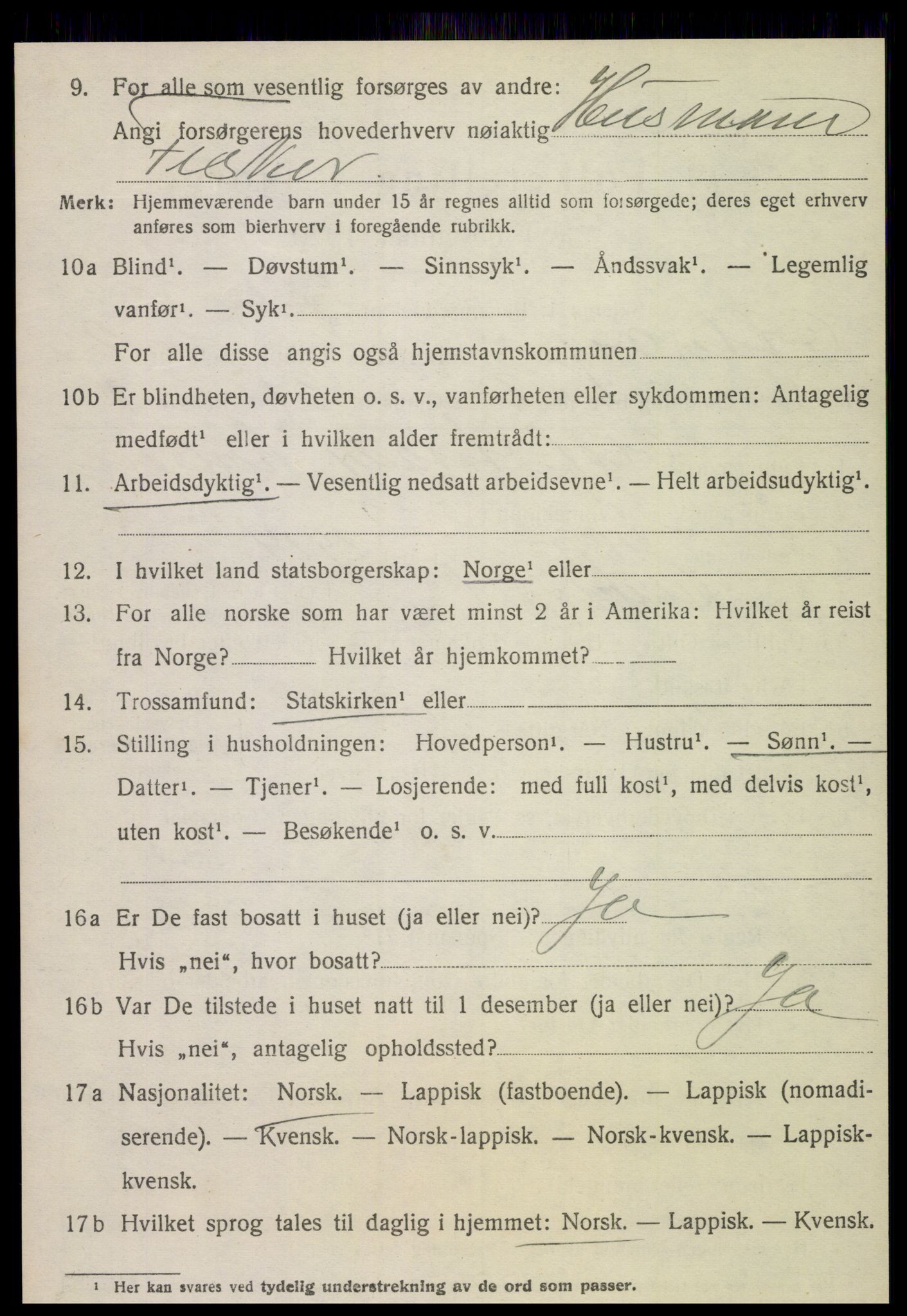 SAT, 1920 census for Otterøy, 1920, p. 1136