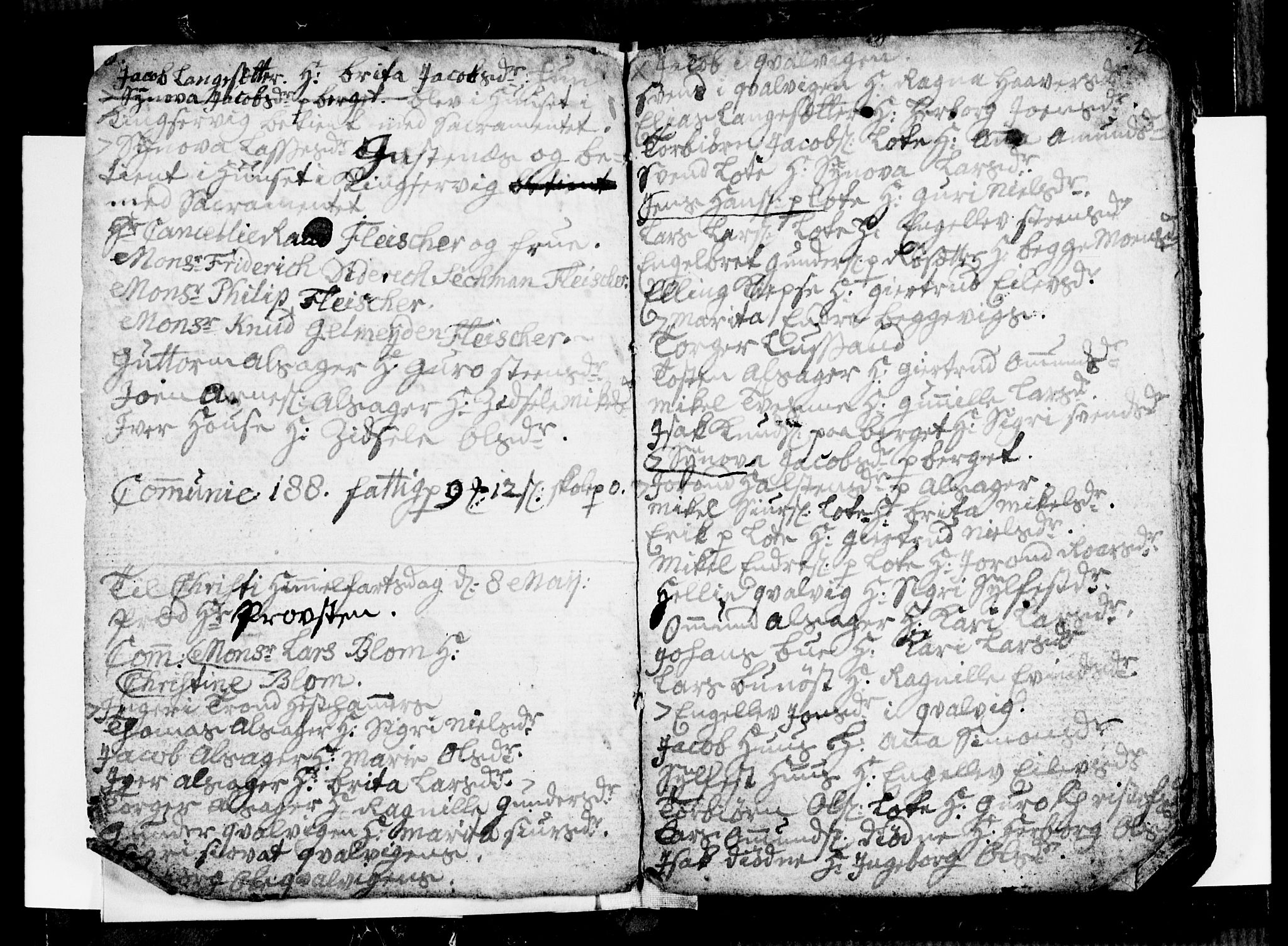 Ullensvang sokneprestembete, AV/SAB-A-78701/H/Hab: Parish register (copy) no. E 1, 1766-1769, p. 8-9