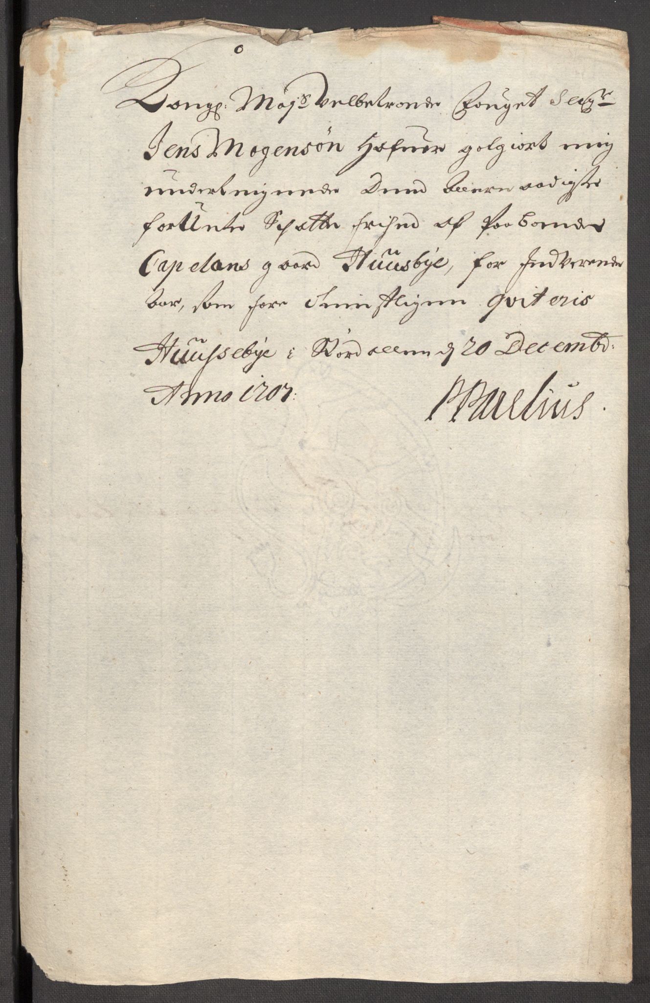 Rentekammeret inntil 1814, Reviderte regnskaper, Fogderegnskap, RA/EA-4092/R62/L4197: Fogderegnskap Stjørdal og Verdal, 1707, p. 203