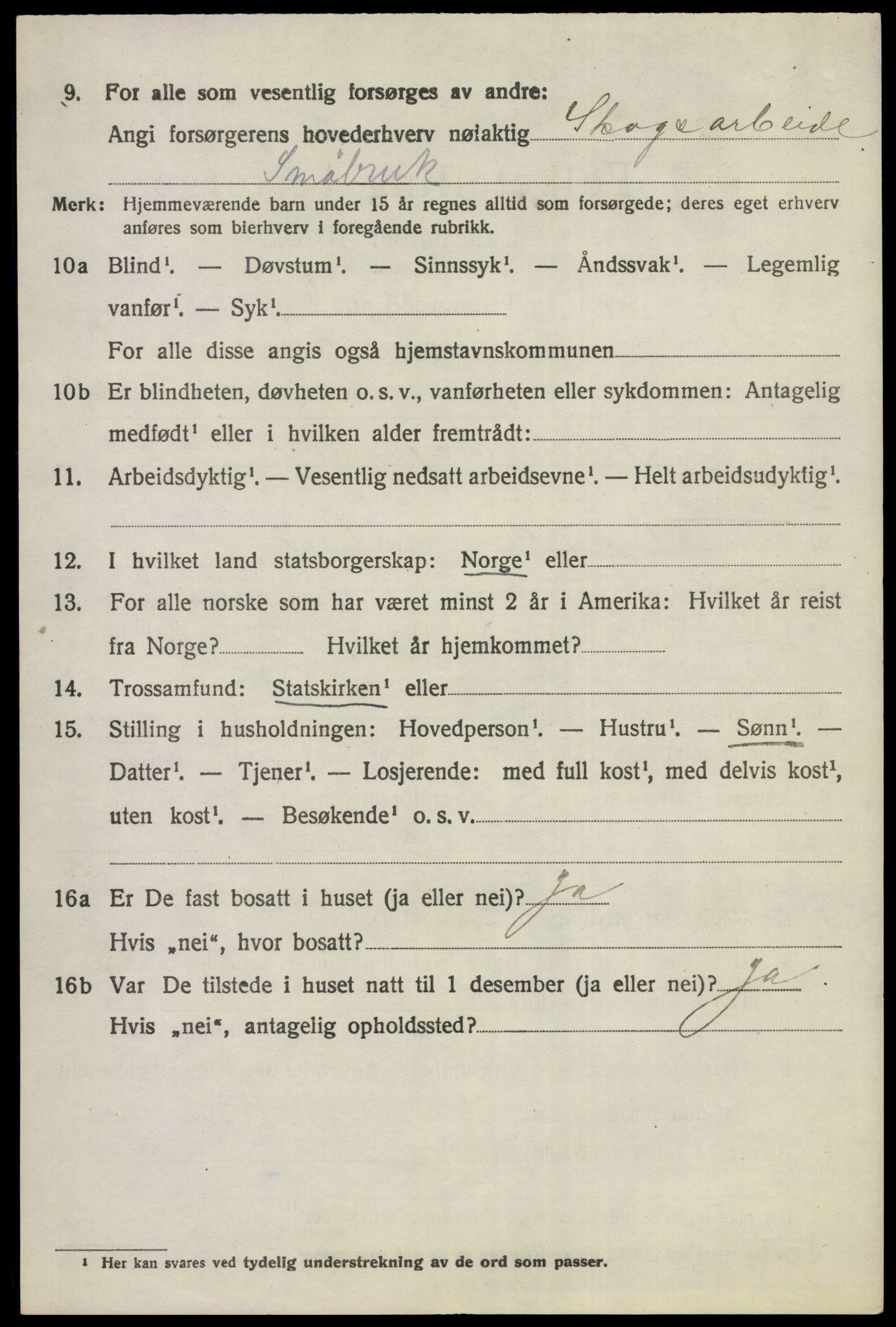 SAKO, 1920 census for Ådal, 1920, p. 4195