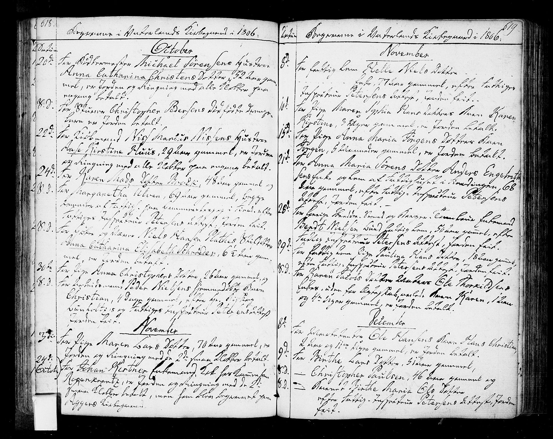 Oslo domkirke Kirkebøker, SAO/A-10752/F/Fa/L0005: Parish register (official) no. 5, 1787-1806, p. 618-619