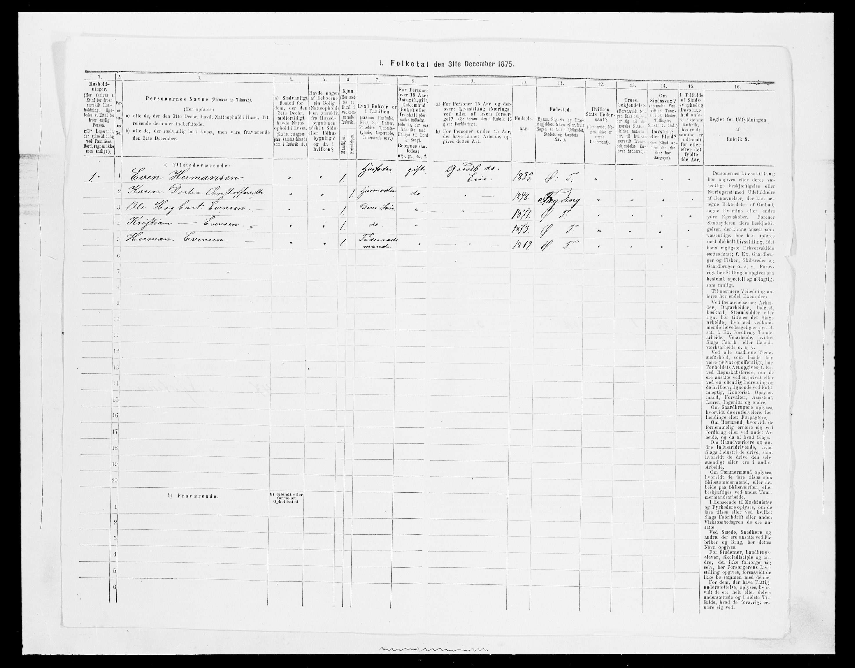 SAH, 1875 census for 0528P Østre Toten, 1875, p. 542