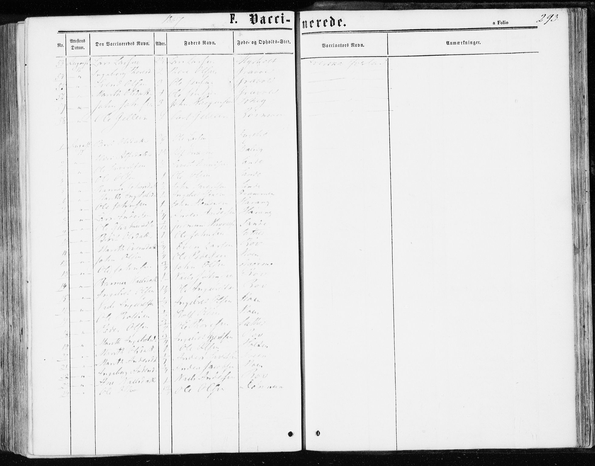 Ministerialprotokoller, klokkerbøker og fødselsregistre - Møre og Romsdal, SAT/A-1454/595/L1045: Parish register (official) no. 595A07, 1863-1873, p. 293