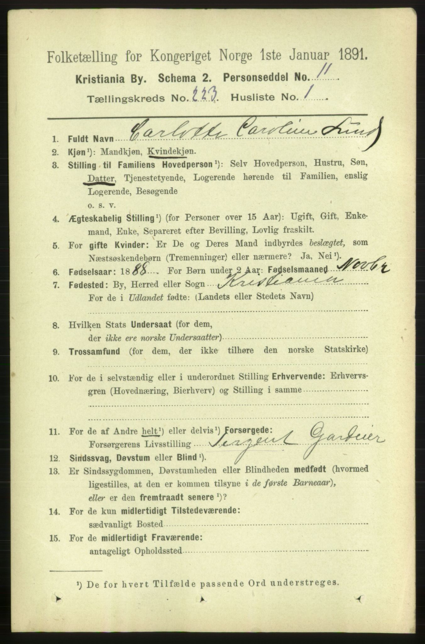 RA, 1891 census for 0301 Kristiania, 1891, p. 134216