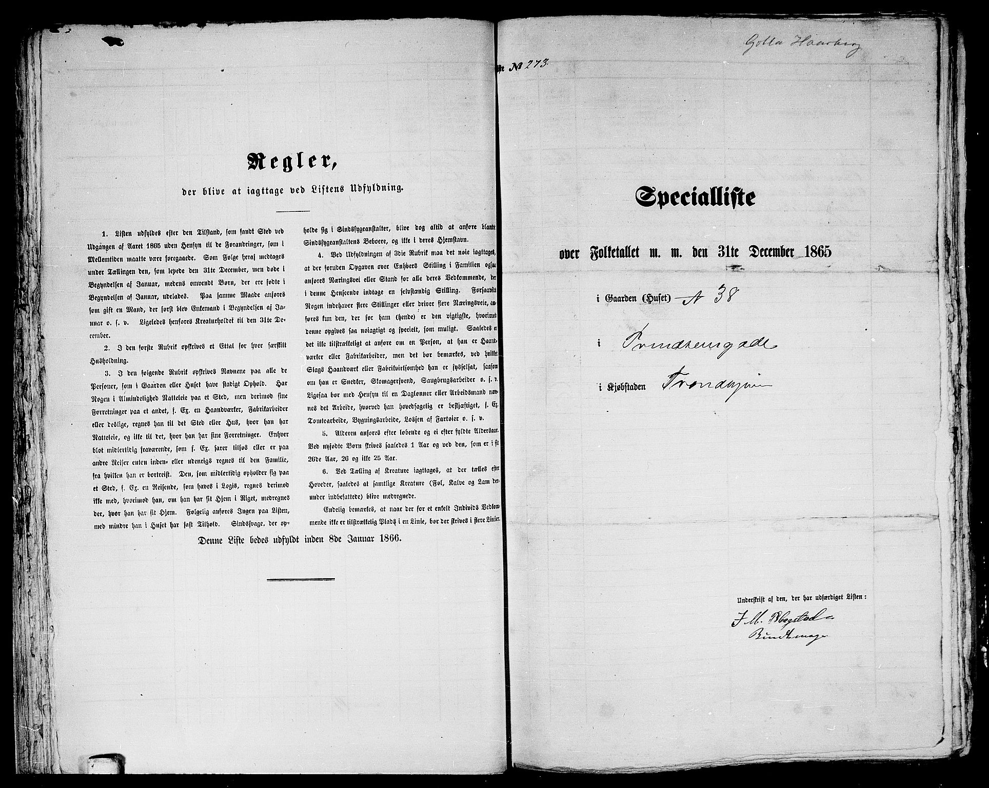 RA, 1865 census for Trondheim, 1865, p. 585