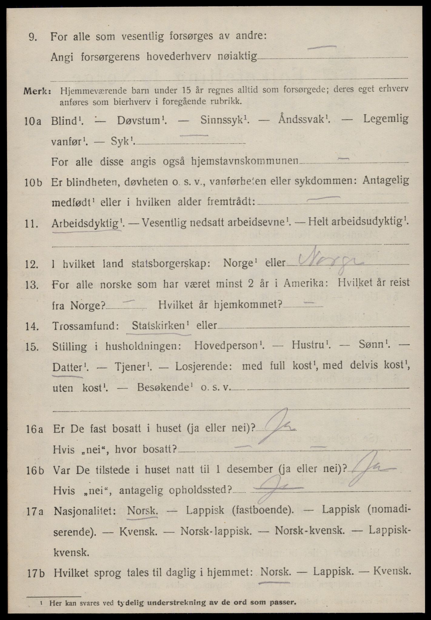 SAT, 1920 census for Ålen, 1920, p. 4063