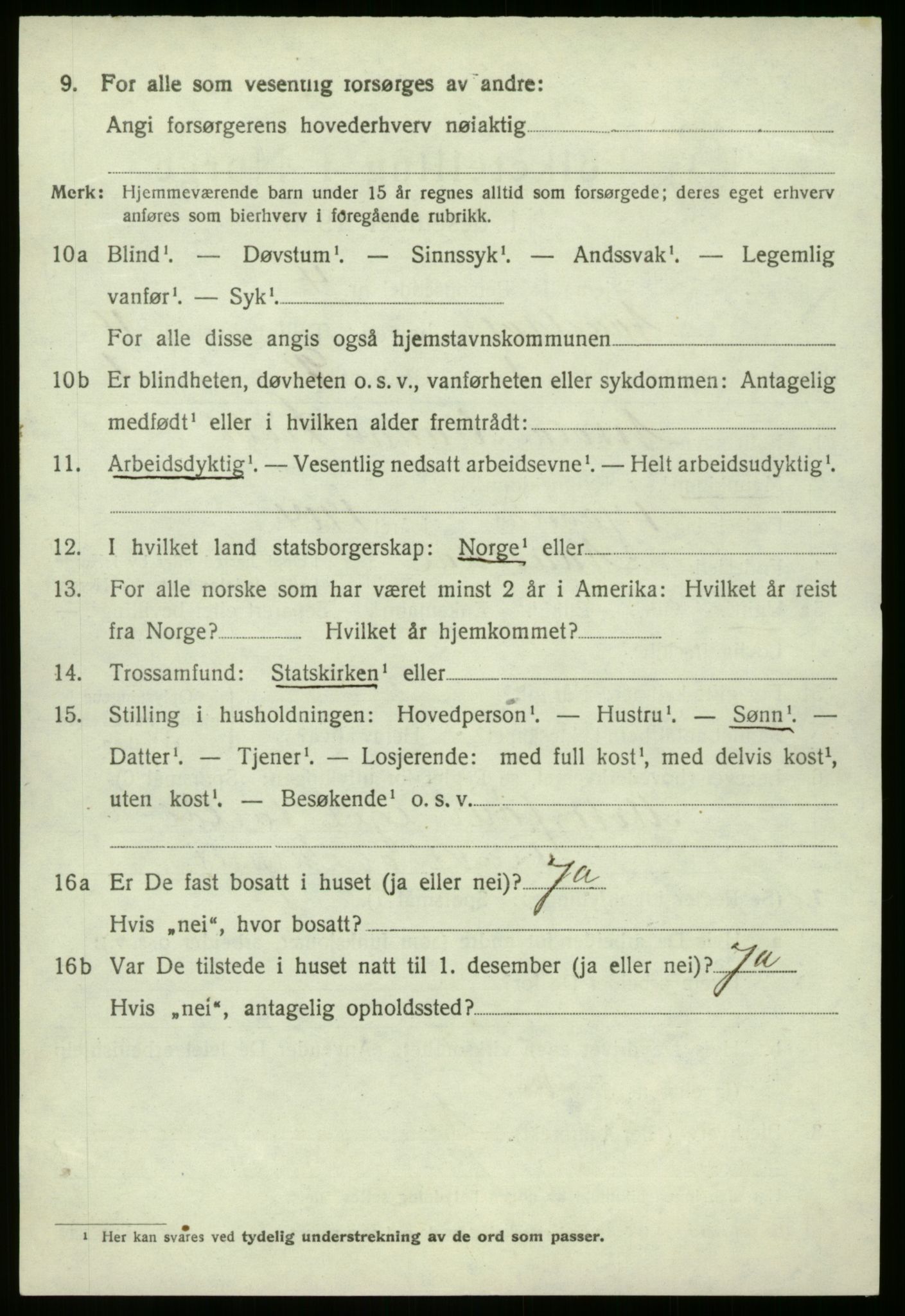 SAB, 1920 census for Naustdal, 1920, p. 2358