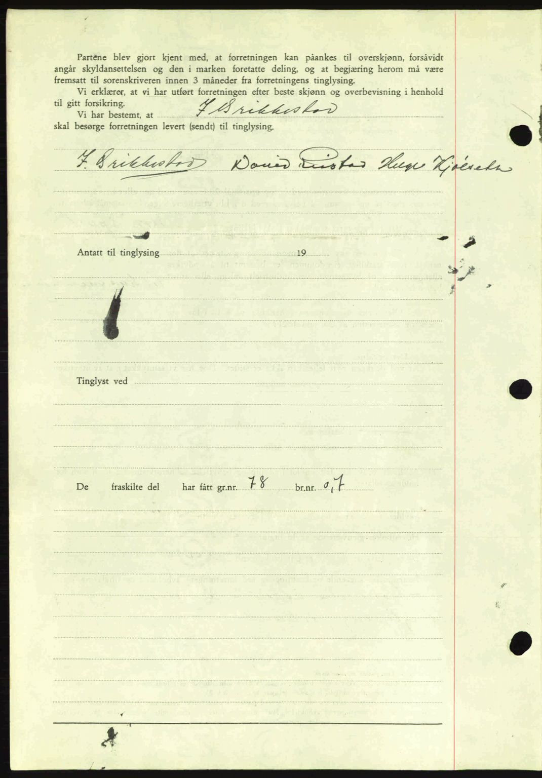 Romsdal sorenskriveri, SAT/A-4149/1/2/2C: Mortgage book no. A4, 1937-1938, Diary no: : 429/1938