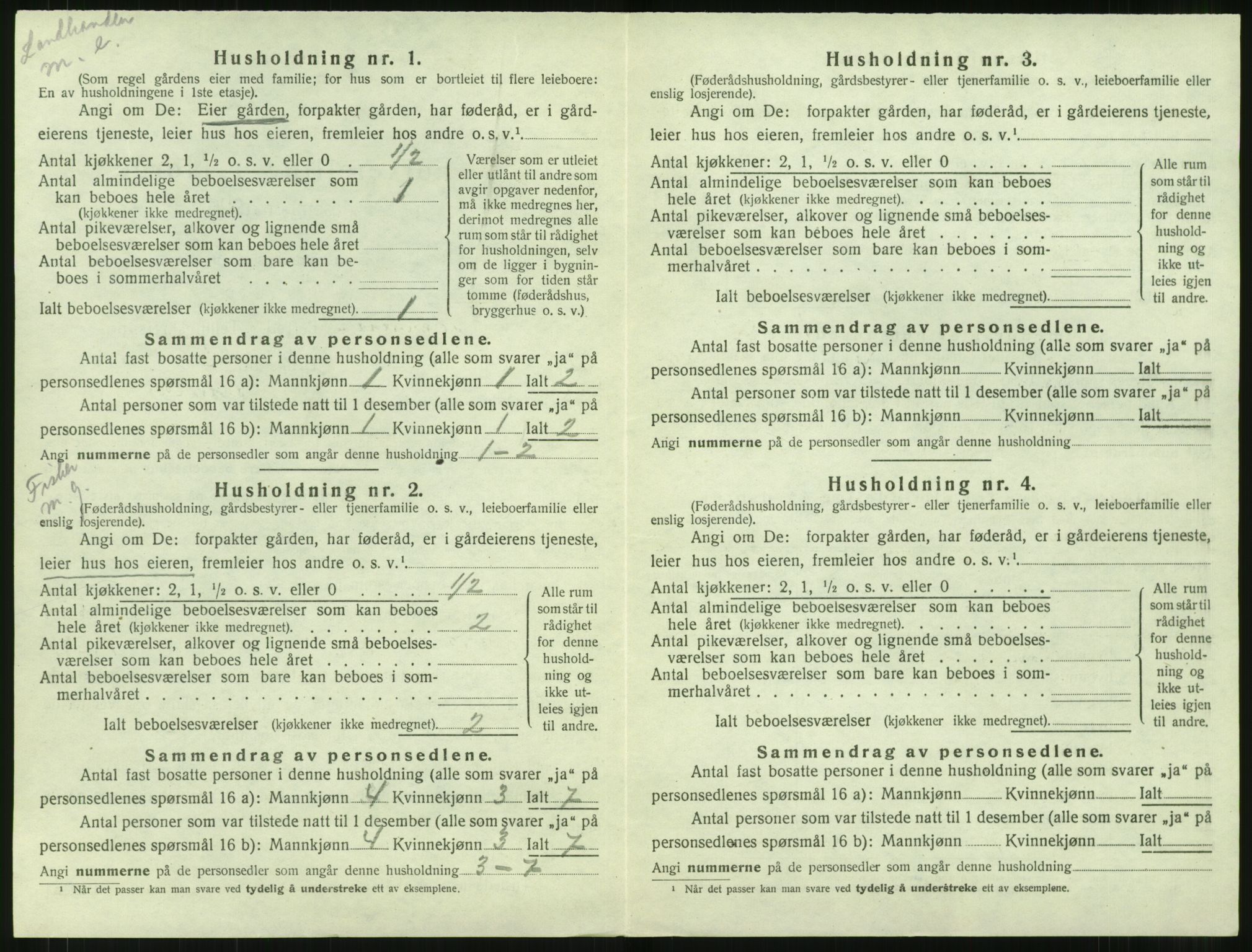 SAT, 1920 census for Haram, 1920, p. 212