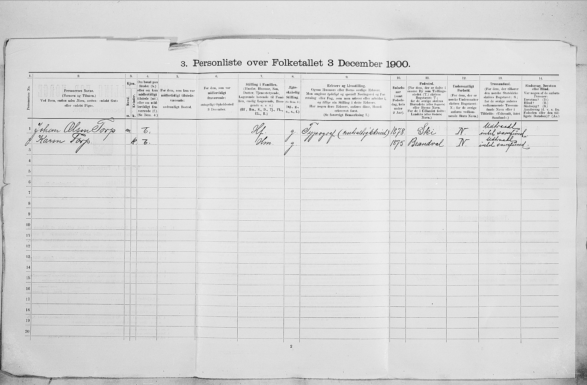 SAO, 1900 census for Kristiania, 1900, p. 59646