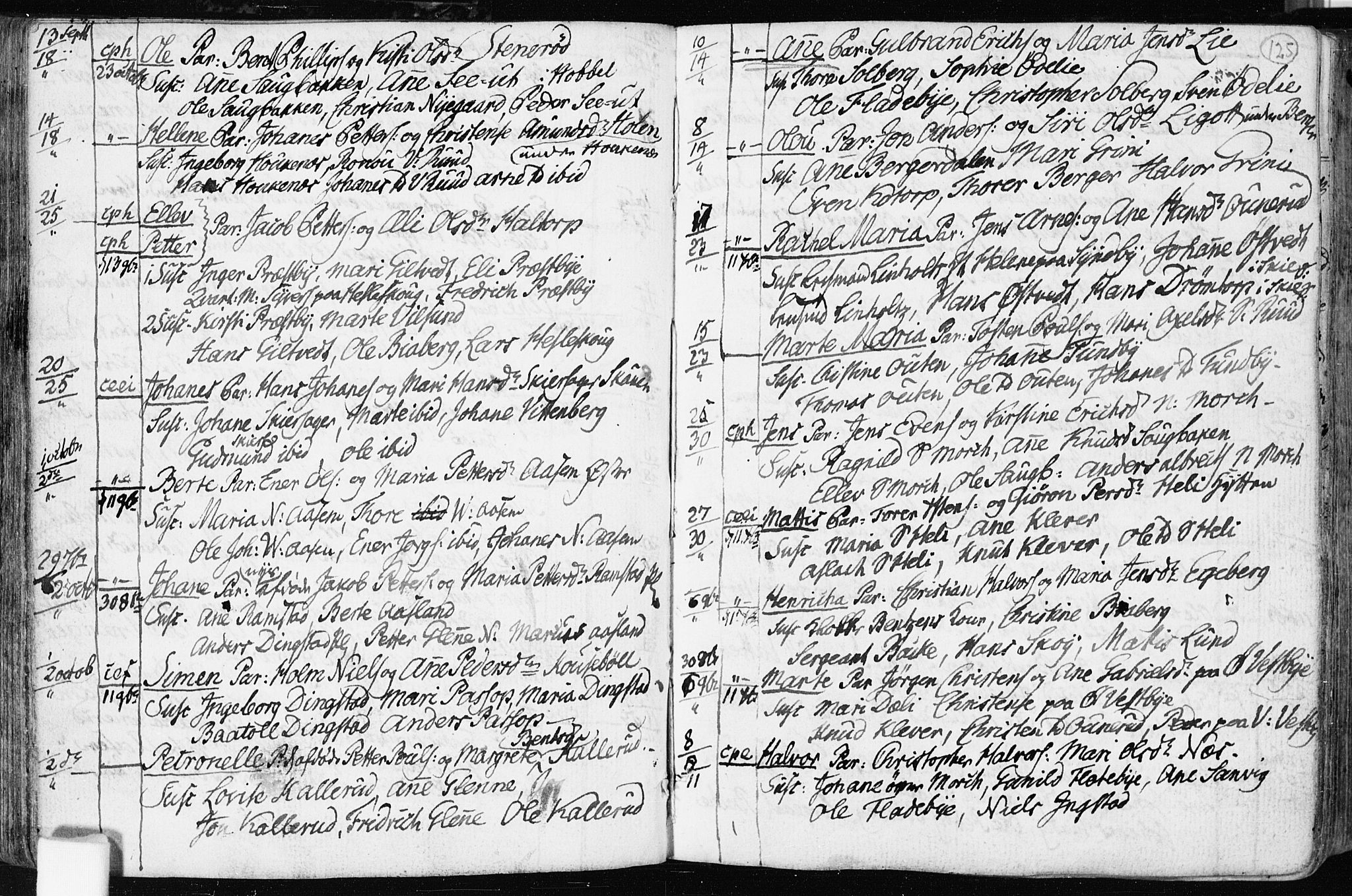 Spydeberg prestekontor Kirkebøker, AV/SAO-A-10924/F/Fa/L0003: Parish register (official) no. I 3, 1778-1814, p. 125