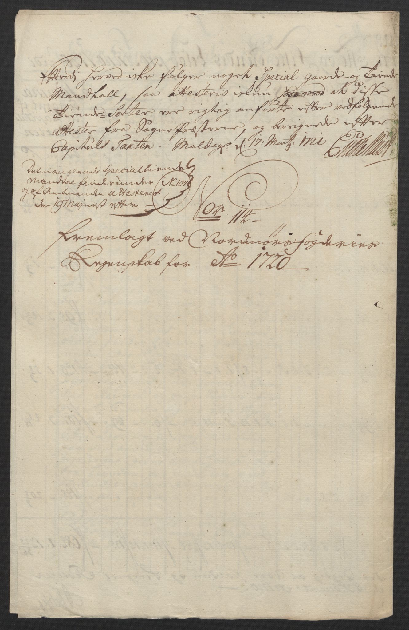 Rentekammeret inntil 1814, Reviderte regnskaper, Fogderegnskap, RA/EA-4092/R56/L3753: Fogderegnskap Nordmøre, 1720, p. 403